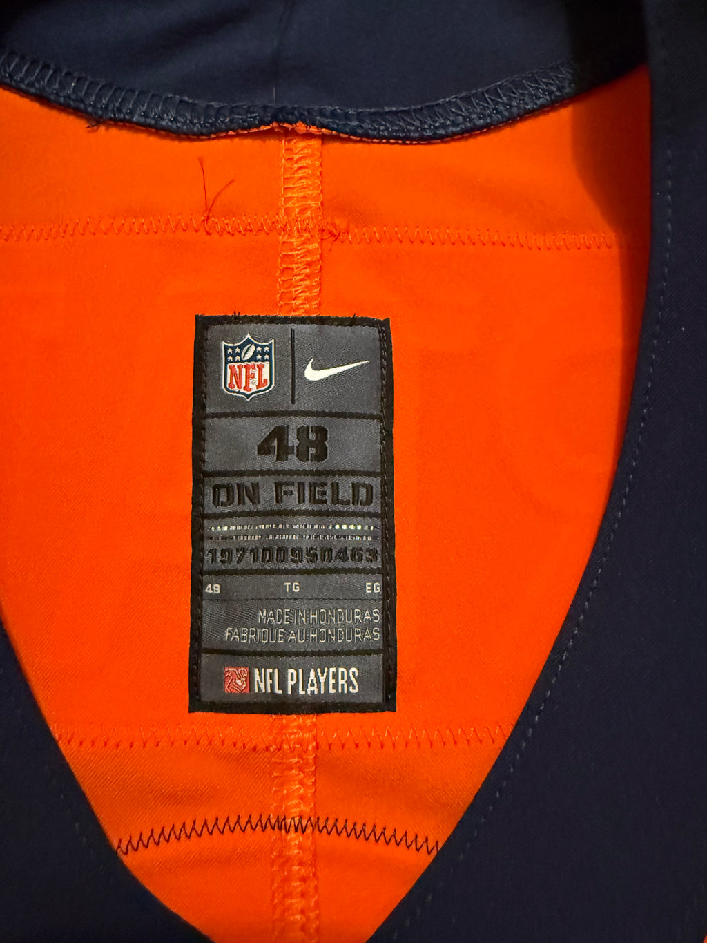 Pat Surtain II Denver Broncos Jersey #2 Nike Vapor Elite Orange Size 48 (XL) NFL