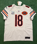 Caleb Williams Chicago Bears Jersey #18 Nike Vapor FUSE Elite White Size 44 (Large) NFL