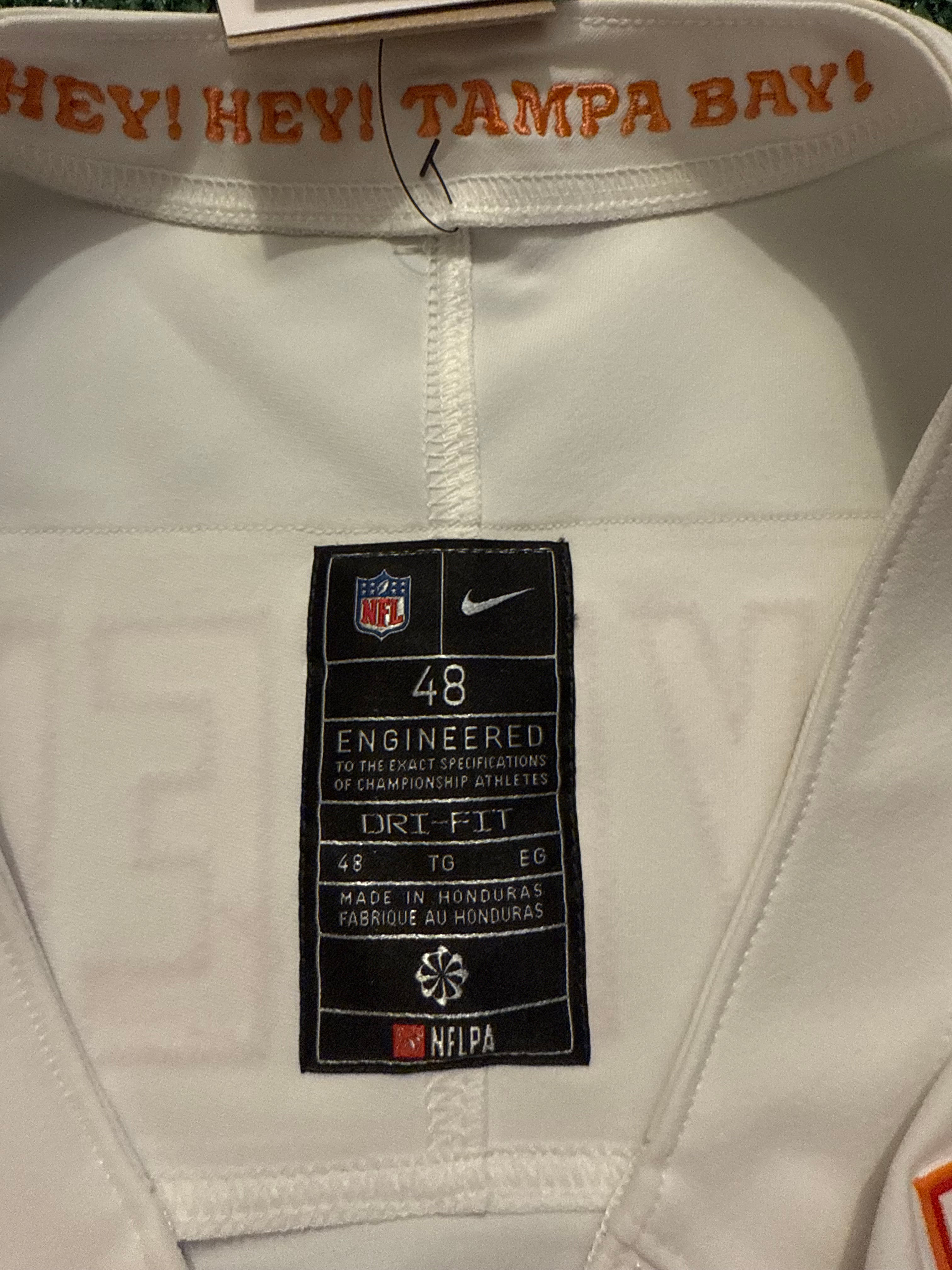 Baker Mayfield Tampa Bay Buccaneers Jersey #6 Nike Vapor FUSE Elite White Creamsicle size 48 (XL) NFL