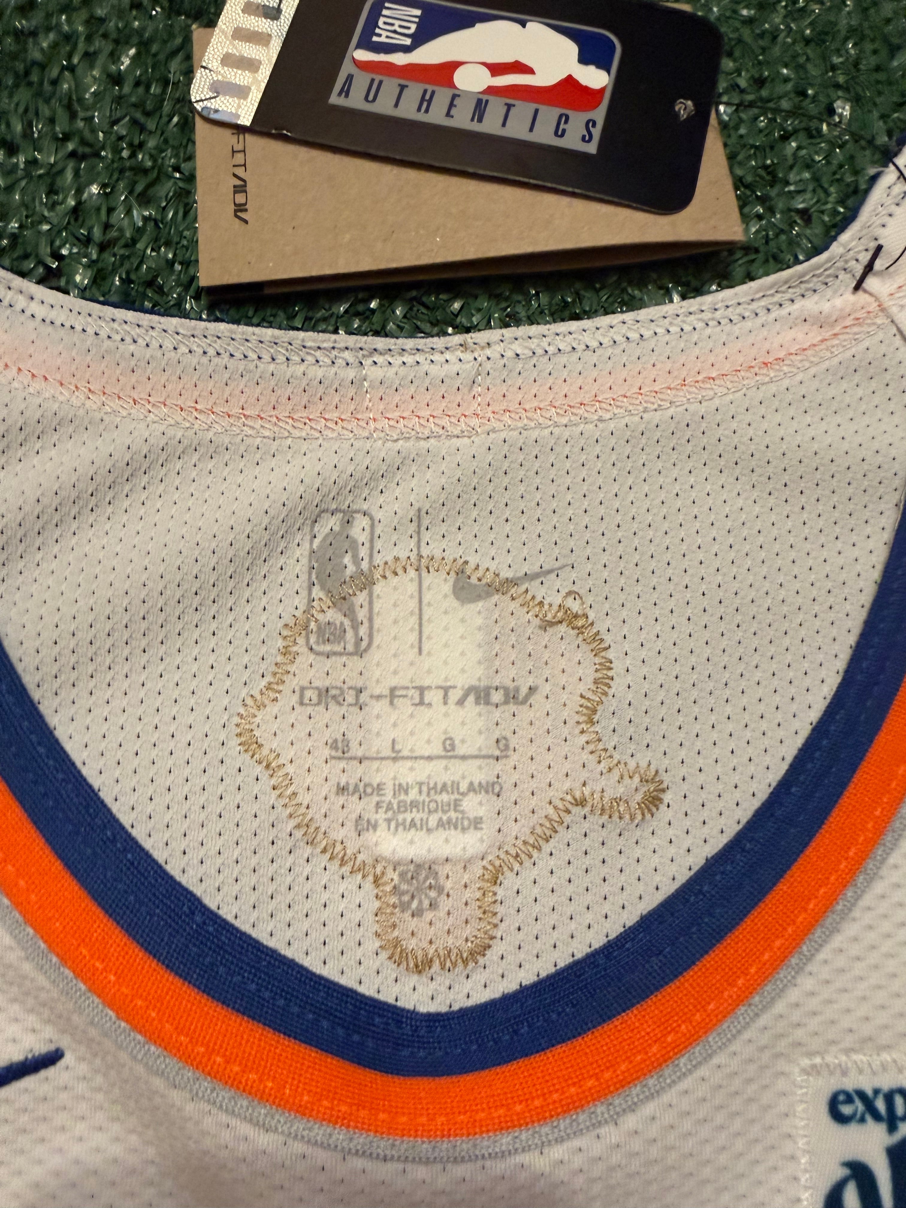 Jalen Brunson New York Knicks Jersey #11 Nike ADV Authentic White Size 48 (L) NBA