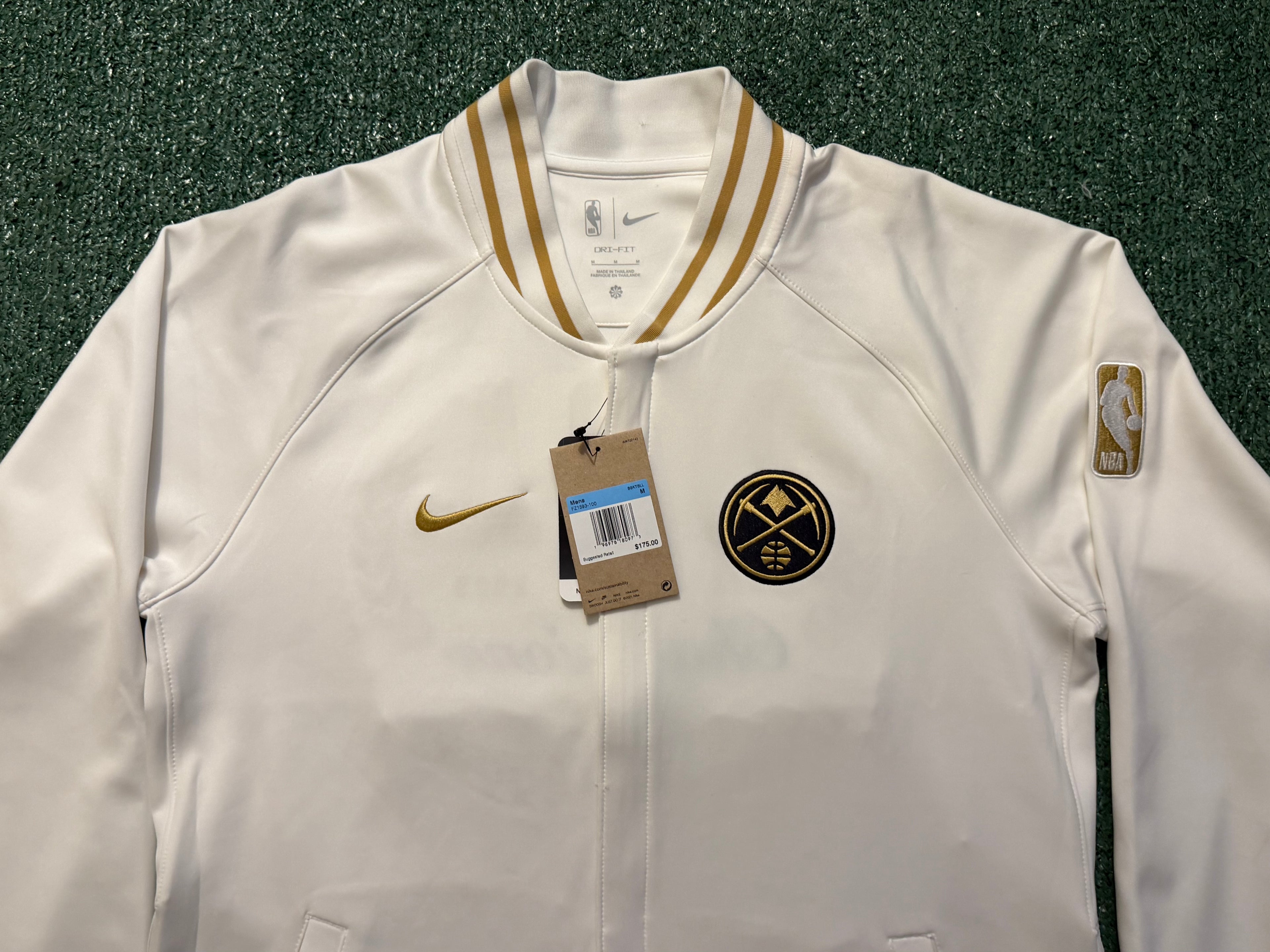 Authentic Denver Nuggets 2022-23 Nike NBA Champions Dri-Fit Full-Zip Jacket - M