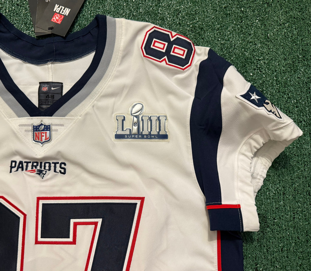 Rob Gronkowski New England Patriots Jersey #87 Nike Vapor Elite White Size 48 (XL) NFL
