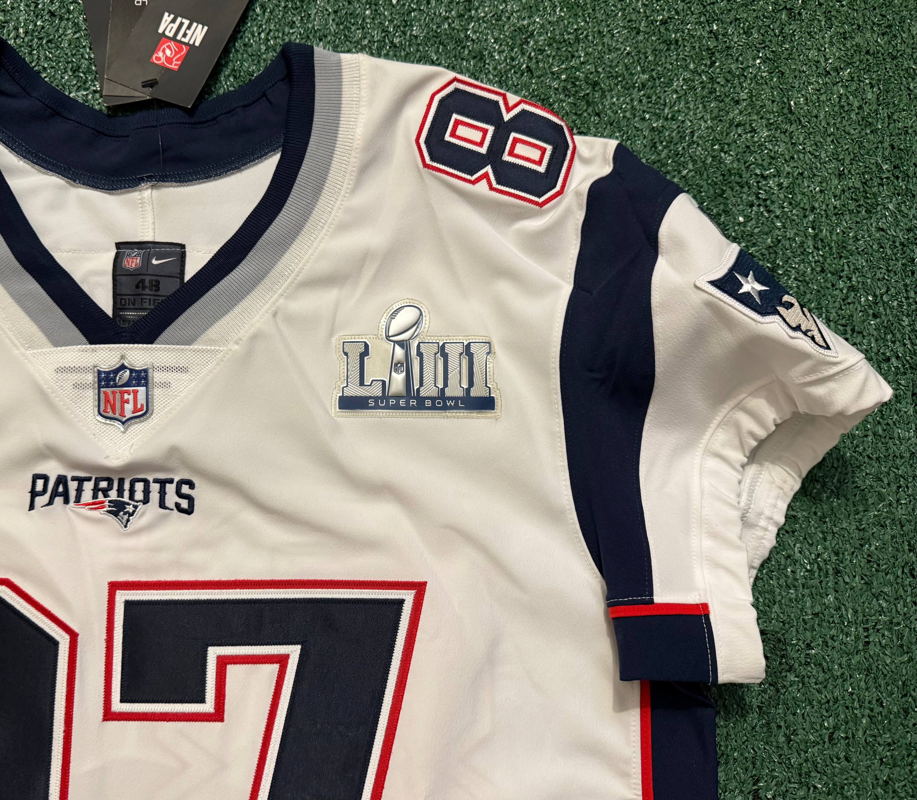 Rob Gronkowski New England Patriots Jersey #87 Nike Vapor Elite White Size 48 (XL) NFL