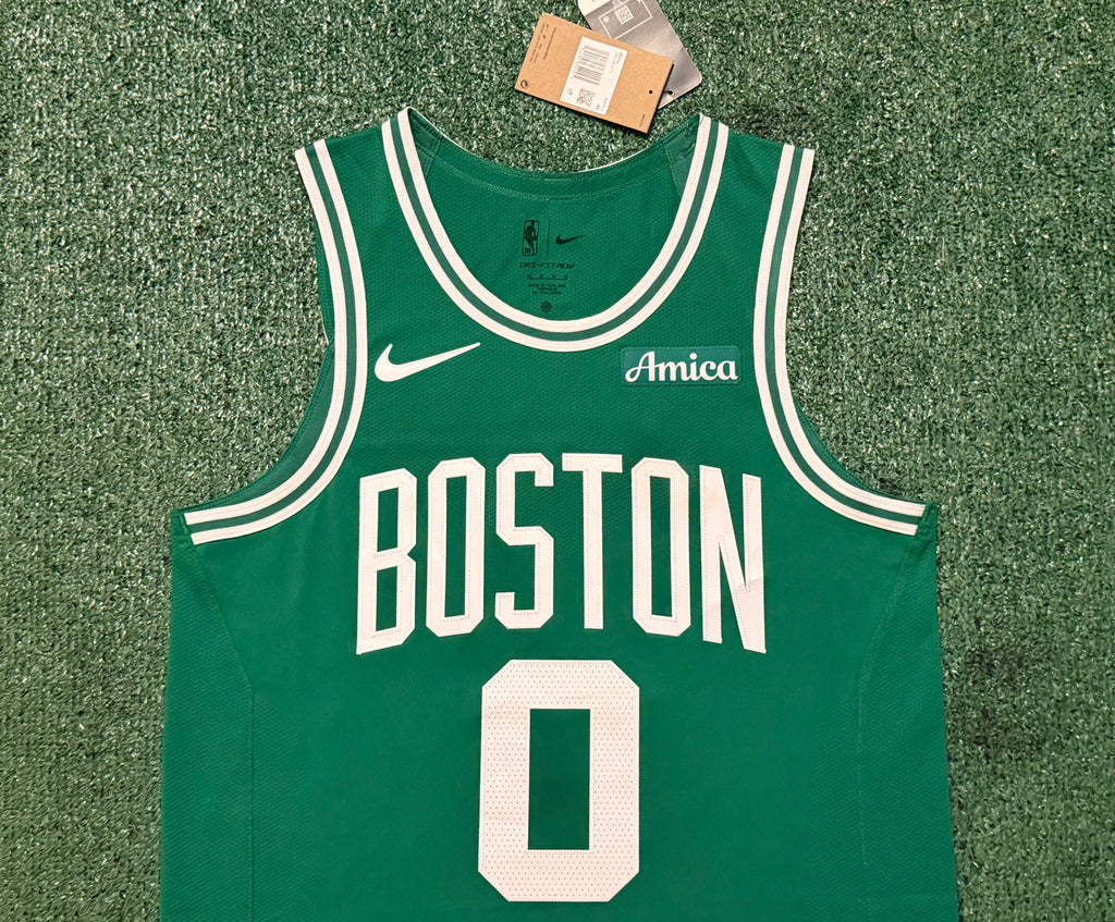 Jayson Tatum Boston Celtics Jersey #0 Nike ADV Authentic Green Size 44 (Medium) NBA