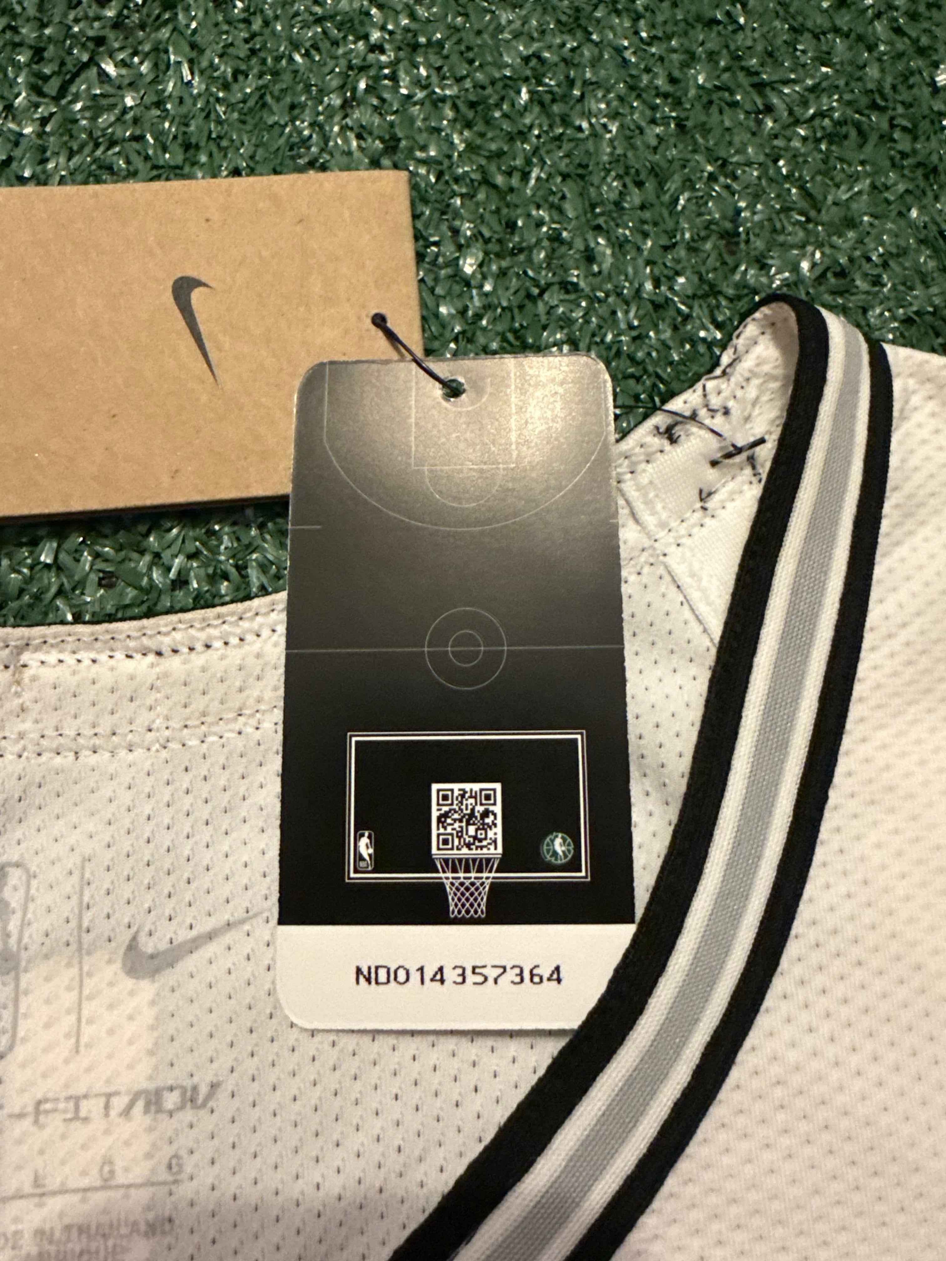 Victor Wembanyama San Antonio Spurs Jersey #1 Nike ADV Authentic White Size 48 (L) NBA