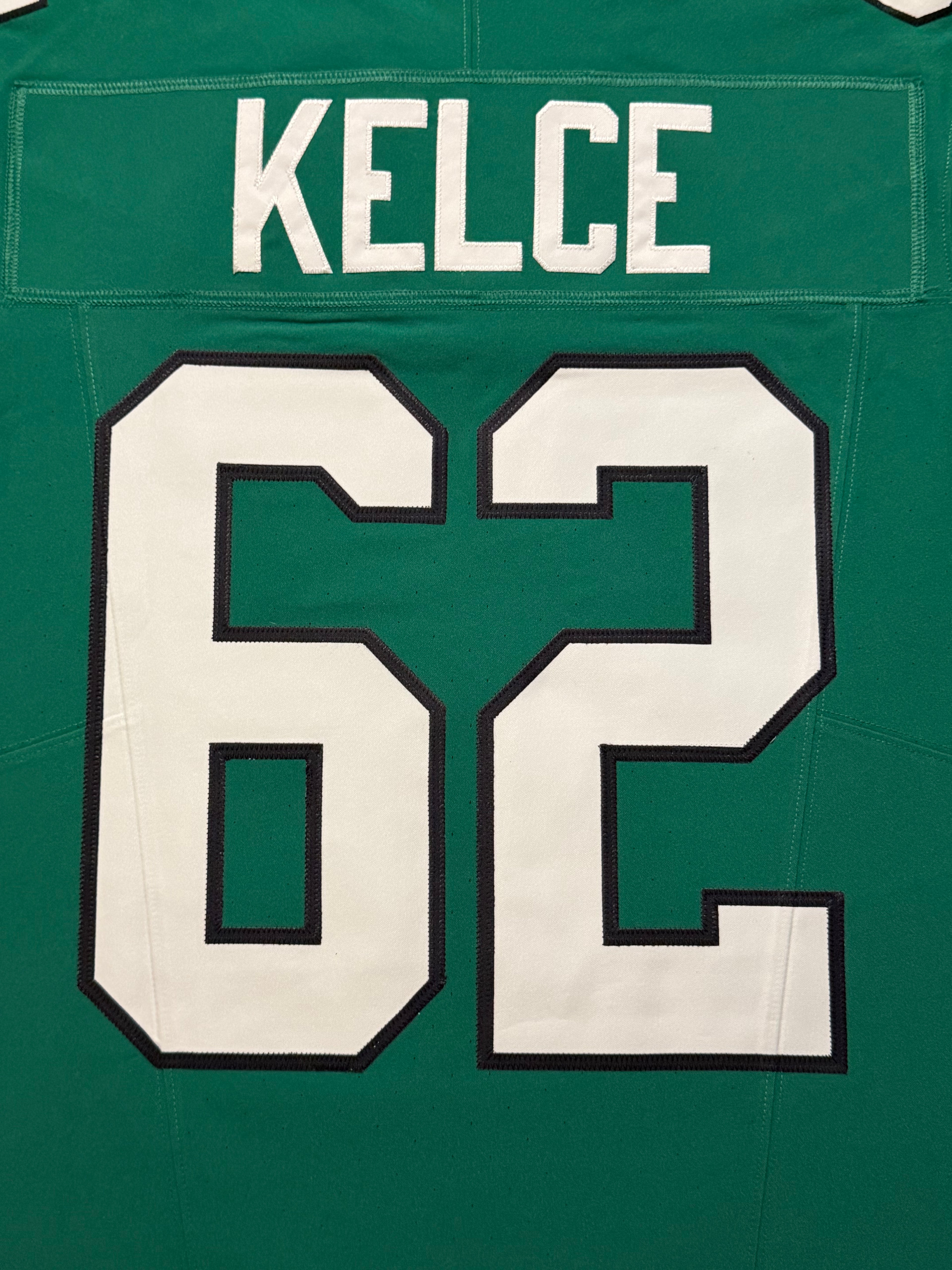 Jason Kelce Philadelphia Eagles Jersey #62 Nike Vapor FUSE Elite Kelly Green Size 40 (Medium) NFL