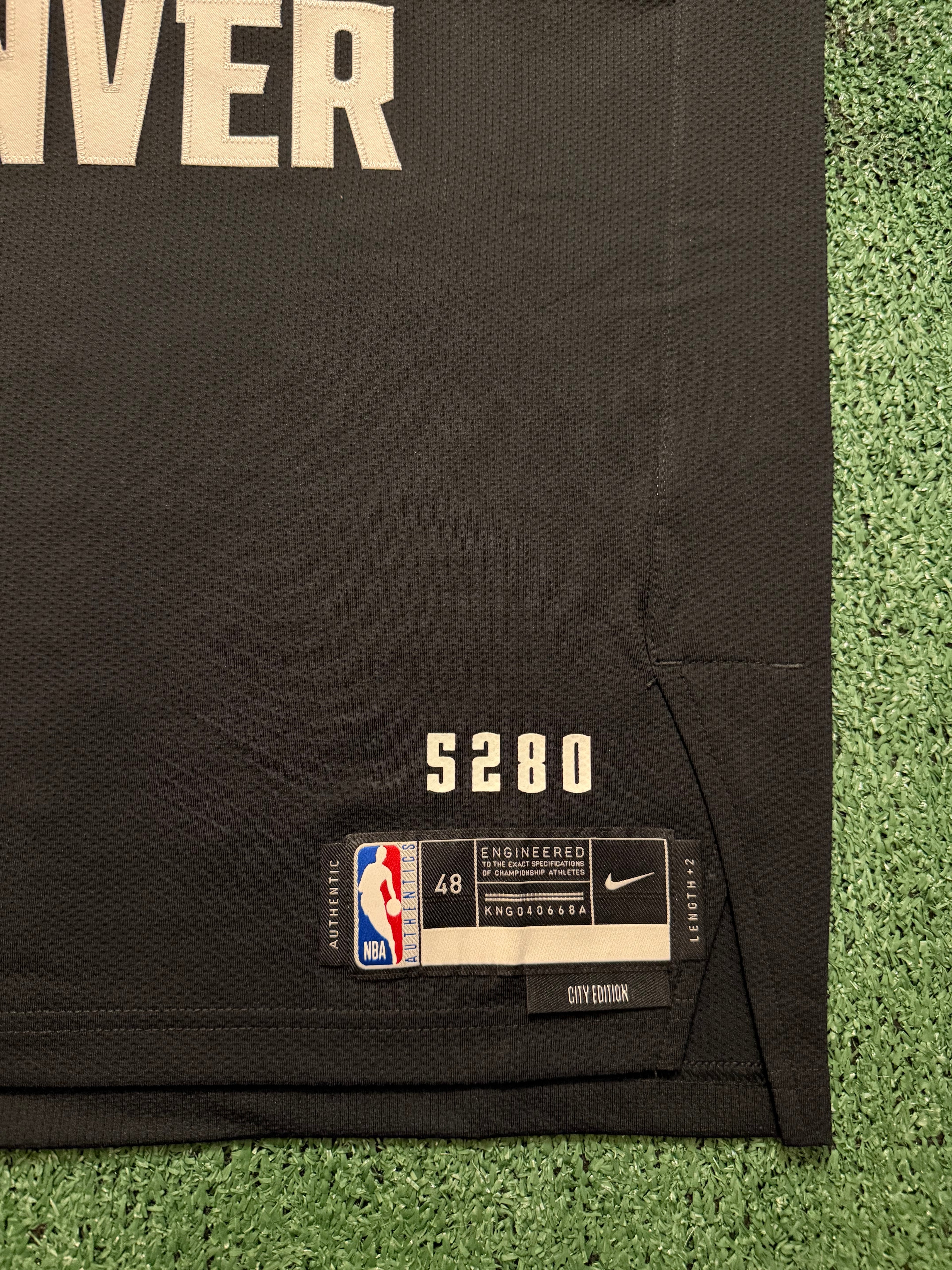Nikola Jokic Denver Nuggets Jersey #15 Nike ADV Authentic Black Size 48 (L) NBA