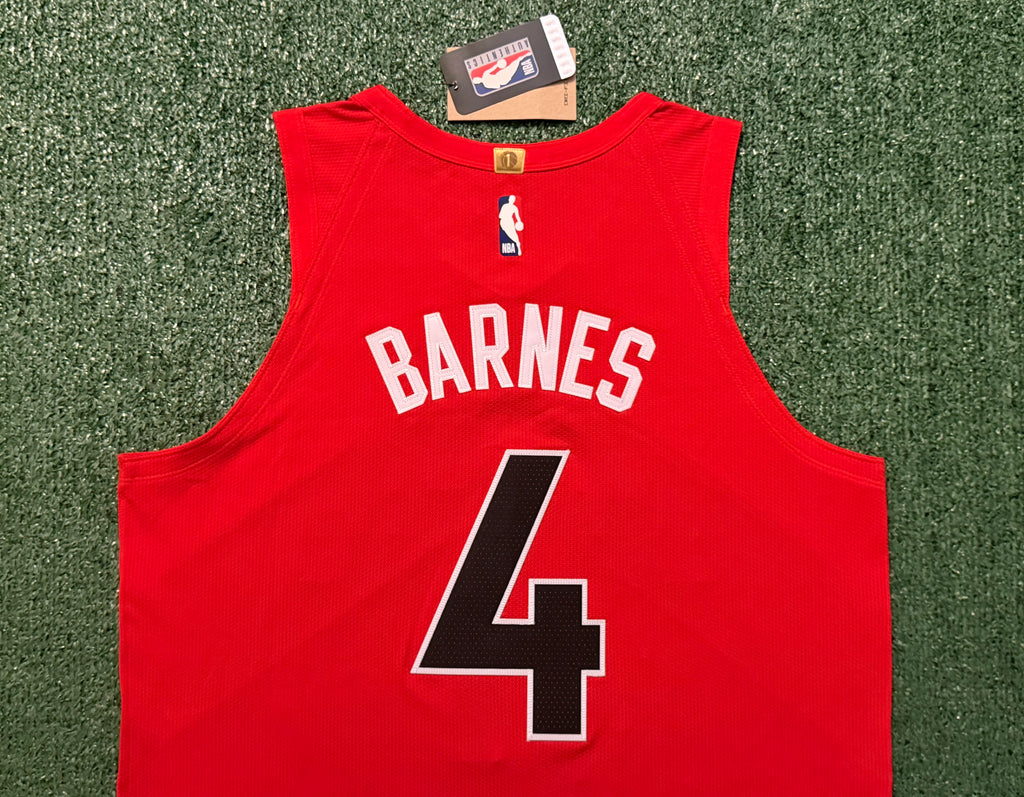 Scottie Barnes Toronto Raptors Jersey #4 Nike ADV Authentic Red Size 48 (Large) NBA