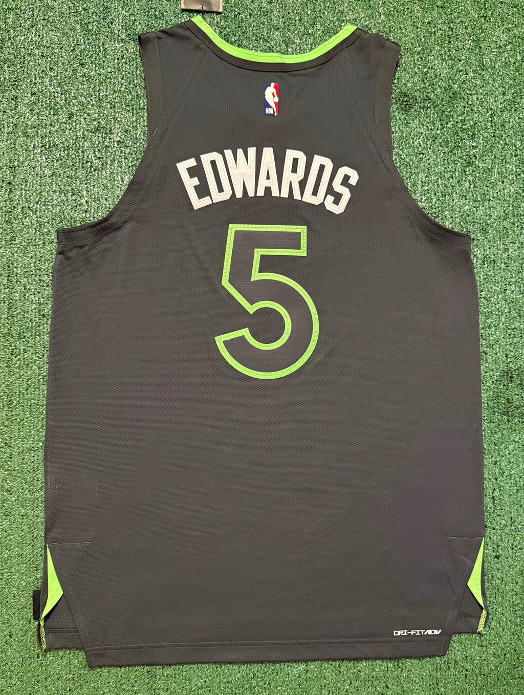 Anthony Edwards Minnesota Timberwolves Jersey #5 Nike ADV Authentic Gray Size 48 (L) NBA