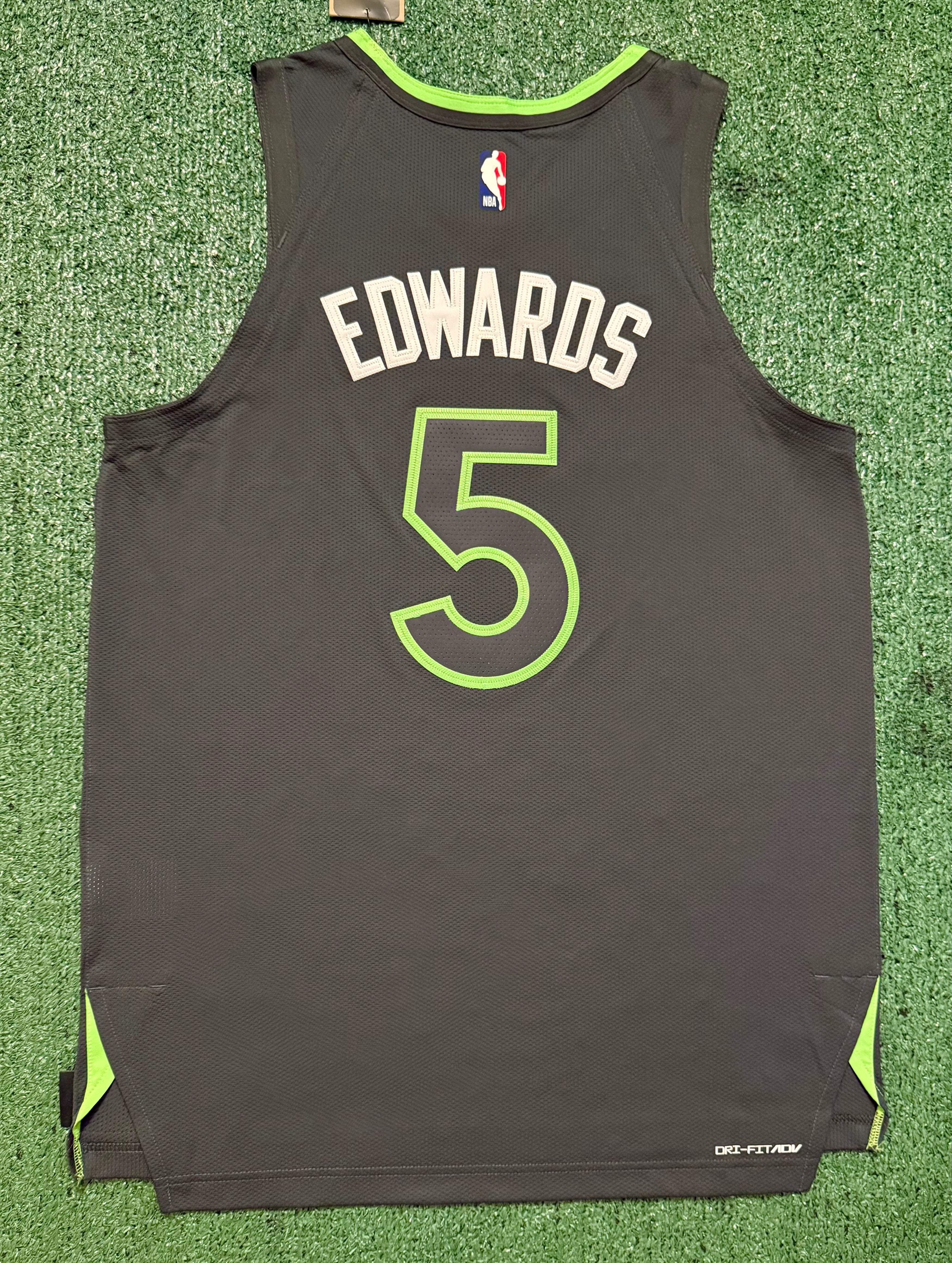 Anthony Edwards Minnesota Timberwolves Jersey #5 Nike ADV Authentic Gray Size 48 (L) NBA