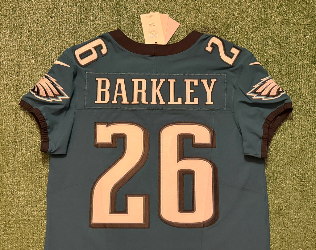 Saquon Barkley Philadelphia Eagles Jersey #26 Nike Vapor FUSE Elite Green 44 (Large) NFL
