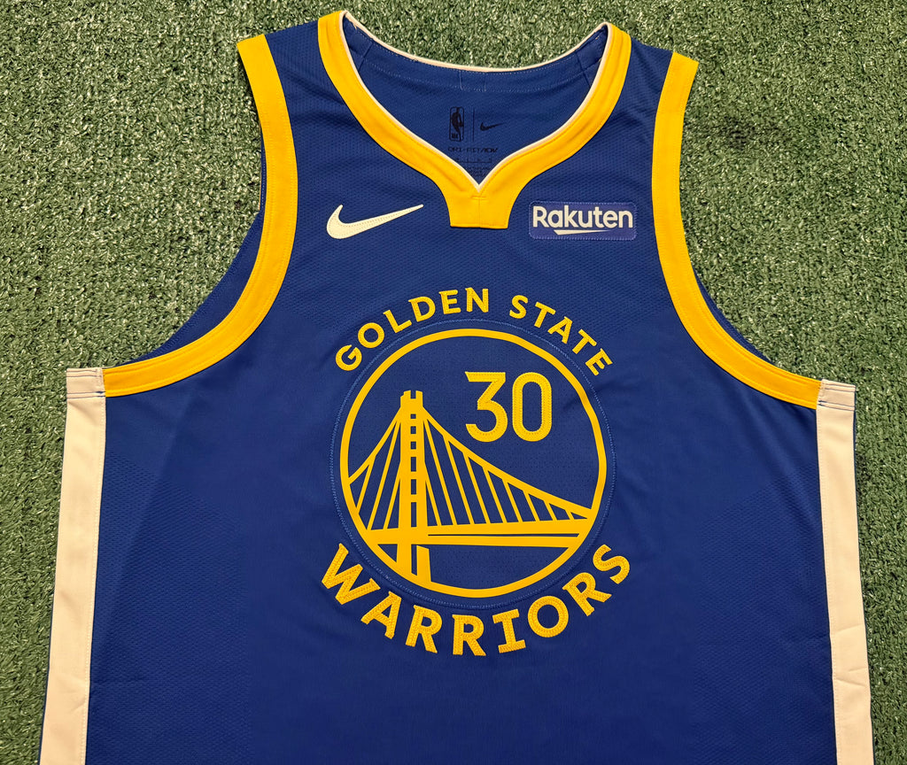 Steph Curry Golden State Warriors Jersey #30 Nike ADV Authentic Blue Size 48 (L) NBA