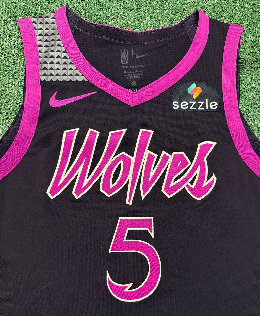 Anthony Edwards Minnesota Timberwolves Jersey #5 Nike ADV Authentic Black Size 48 (L) NBA