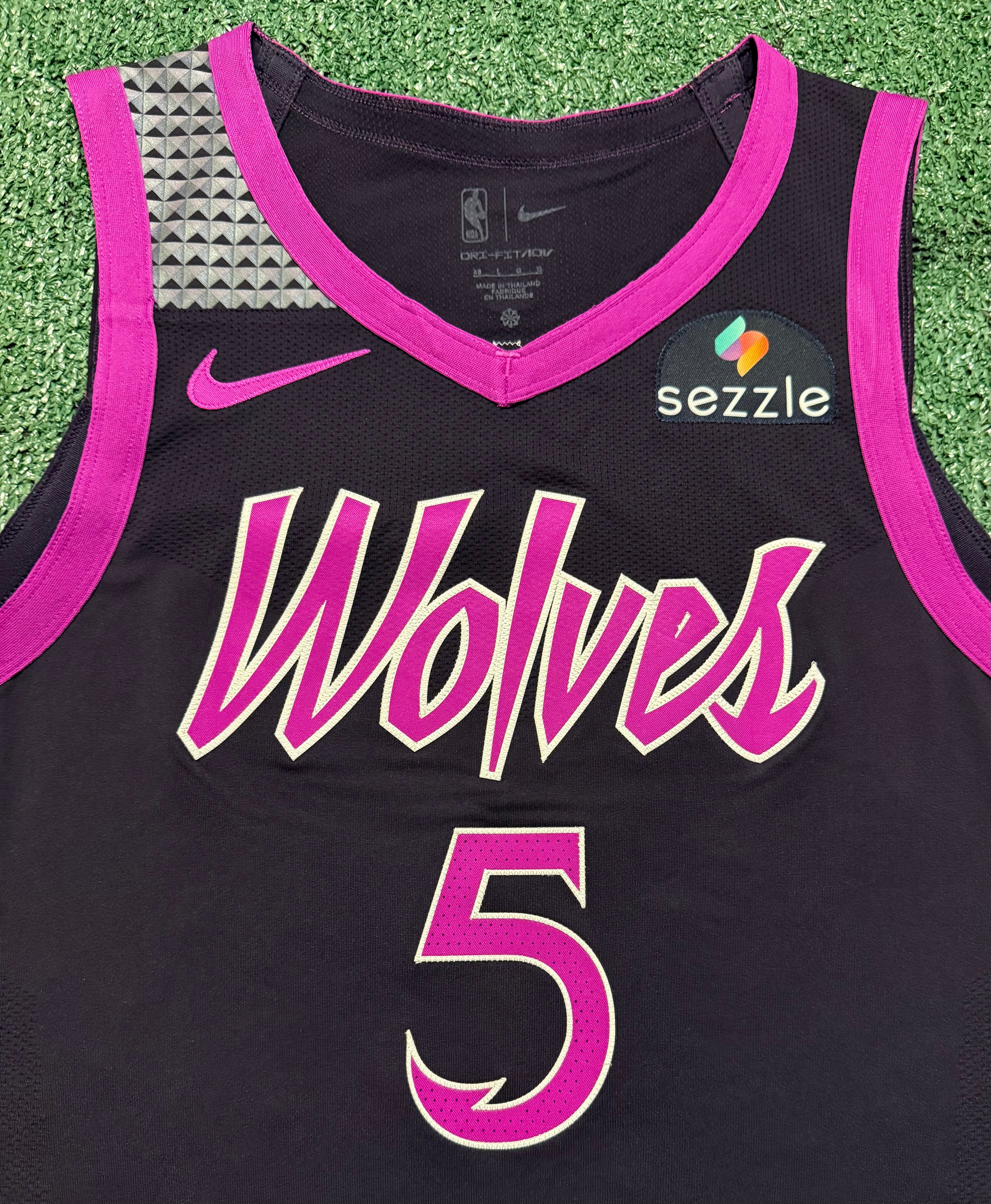 Anthony Edwards Minnesota Timberwolves Jersey #5 Nike ADV Authentic Black Size 48 (L) NBA