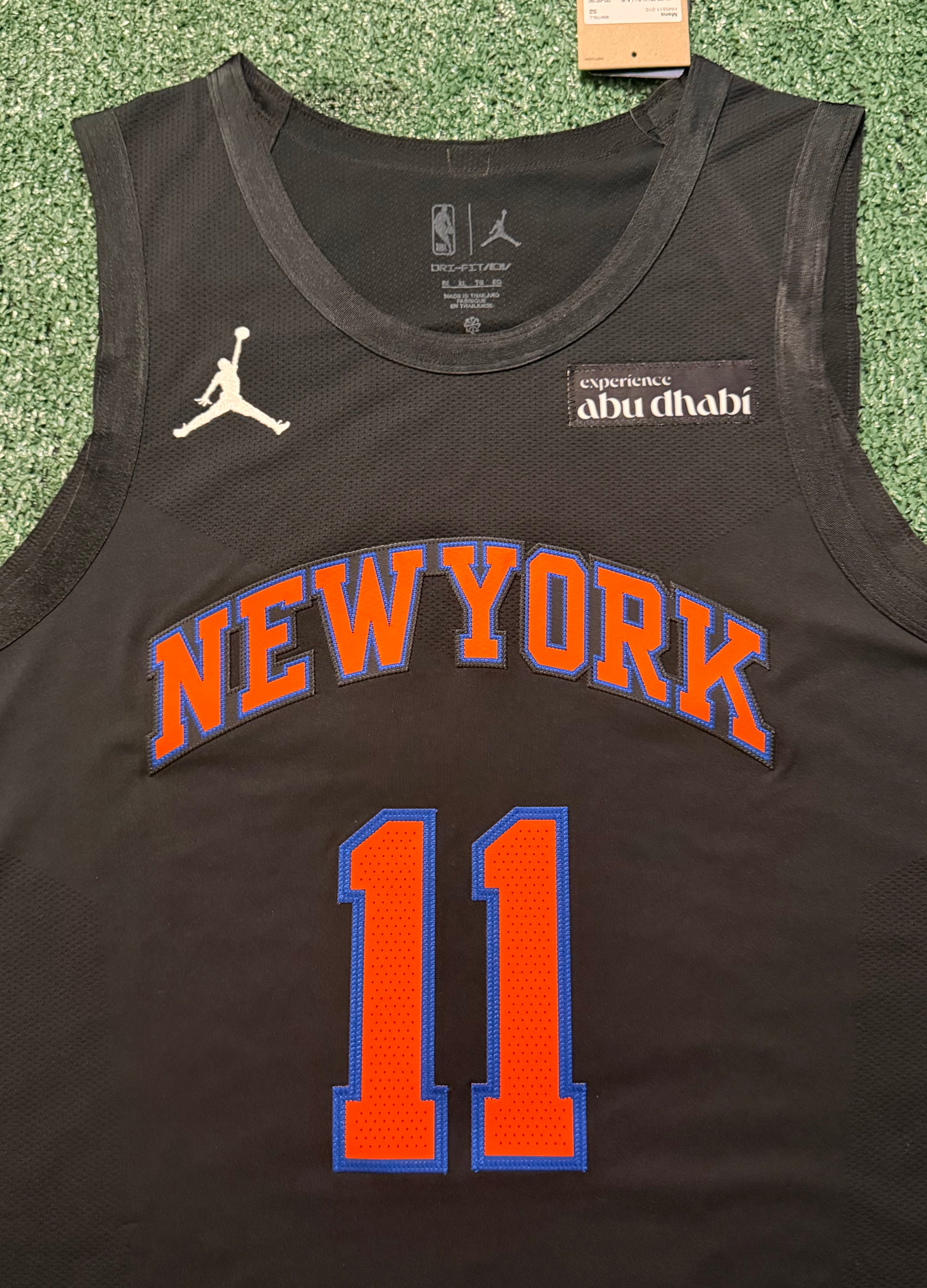 Jalen Brunson New York Knicks Jersey #11 Nike ADV Authentic Black Size 52 (XL) NBA