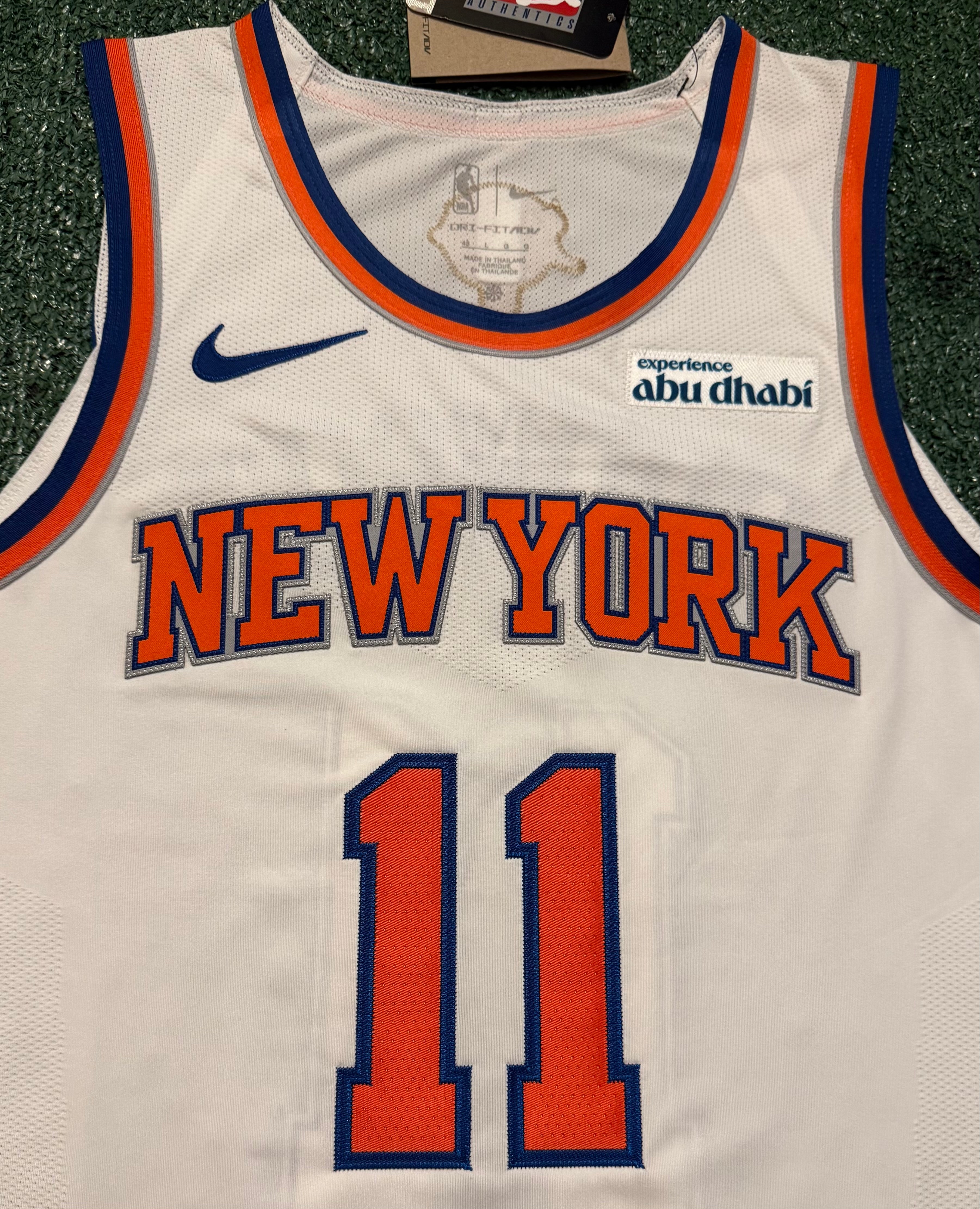 Jalen Brunson New York Knicks Jersey #11 Nike ADV Authentic White Size 48 (L) NBA