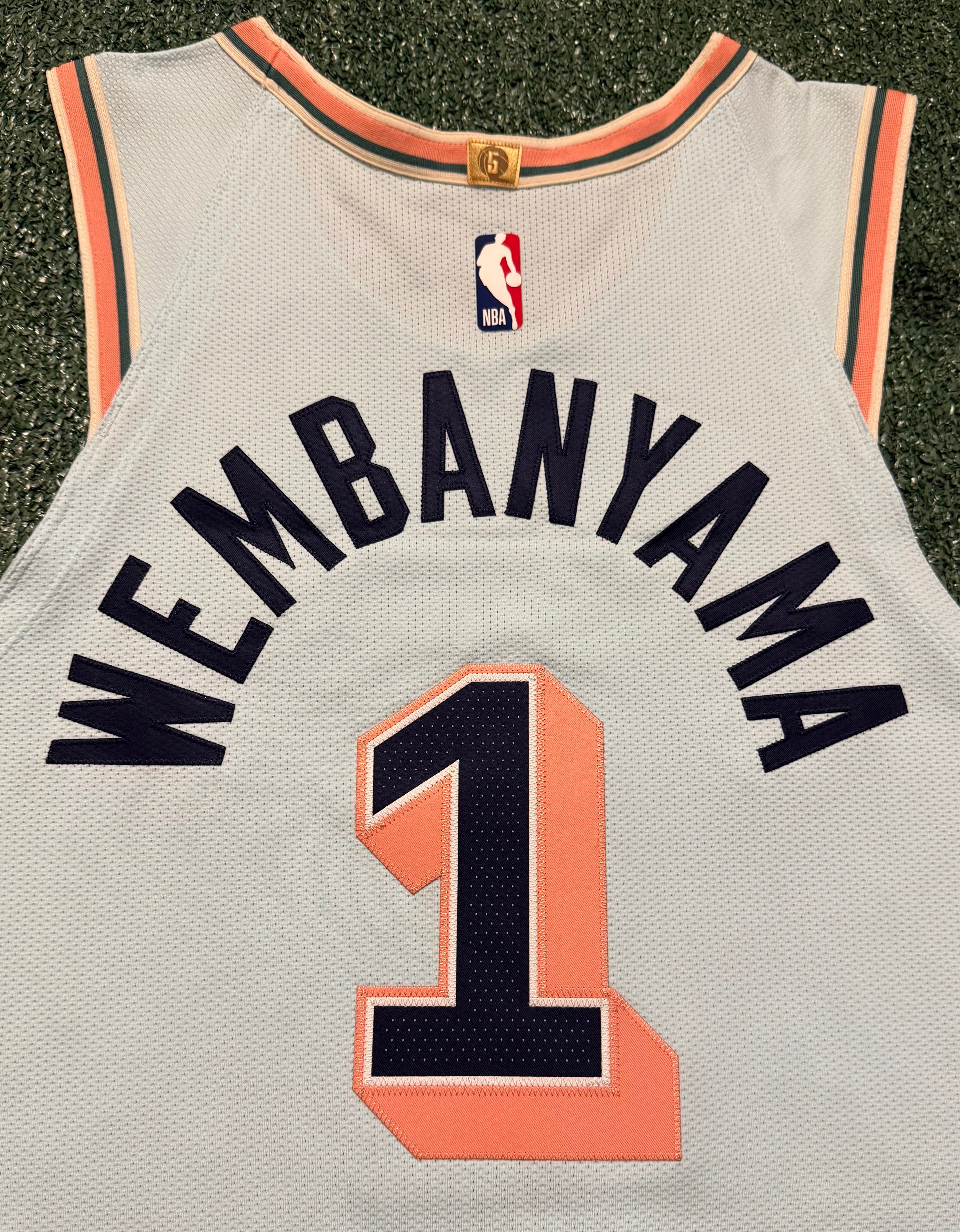 Victor Wembanyama San Antonio Spurs Jersey #1 Nike ADV Authentic Blue Size 44 (M) NBA