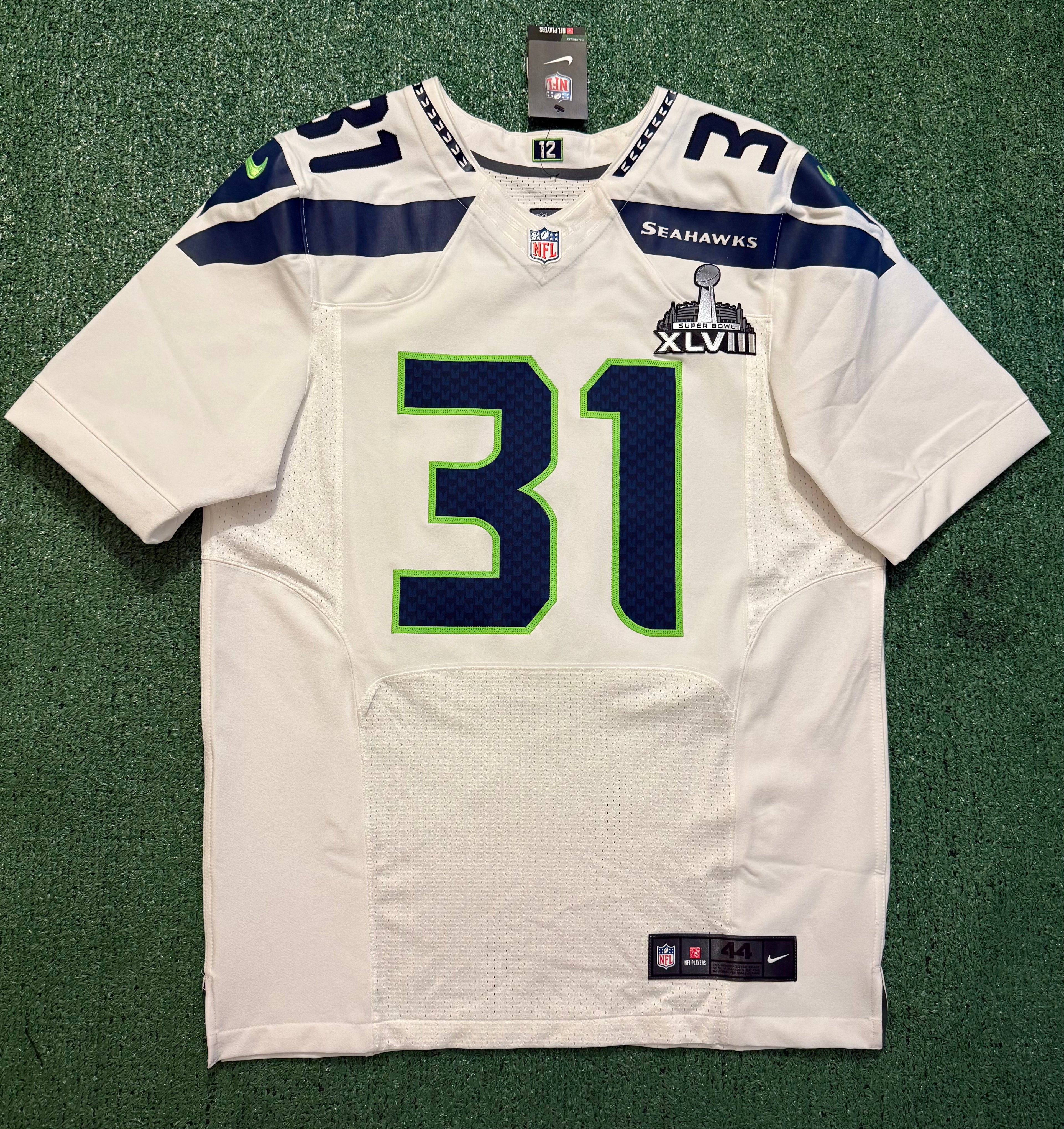 Cam Chancellor Seattle Seahawks 
Jersey #31 Nike Elite white Size 44 (Large) NFL