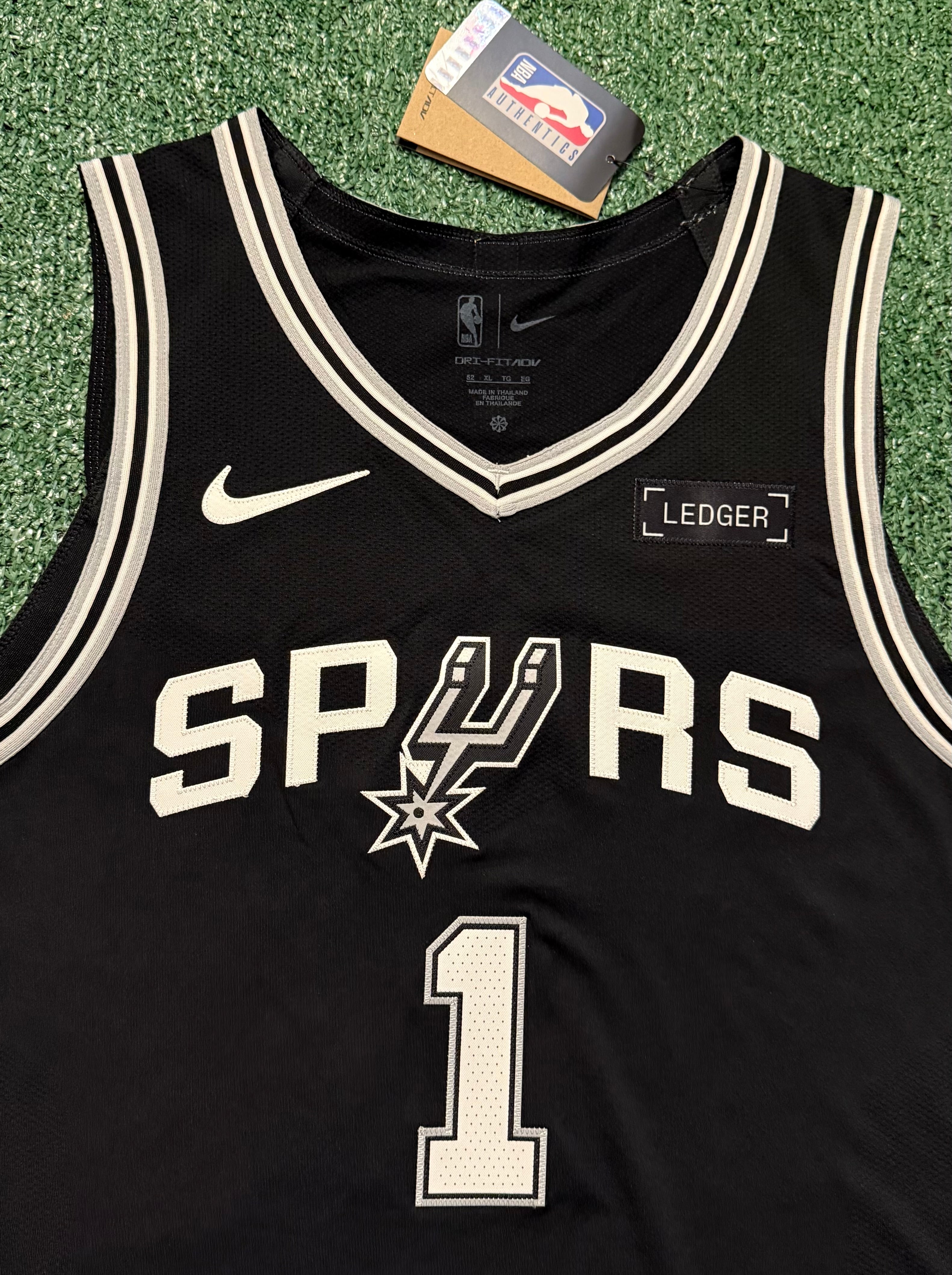 Victor Wembanyama San Antonio Spurs Jersey #1 Nike ADV Authentic White Size 52 (XL) NBA