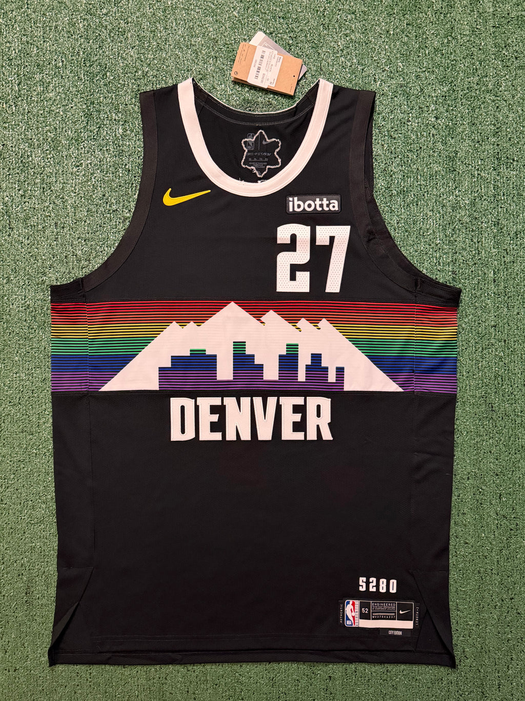 Jamal Murray Denver Nuggets Jersey #27 Nike ADV Authentic Black Size 52 (XL) NBA