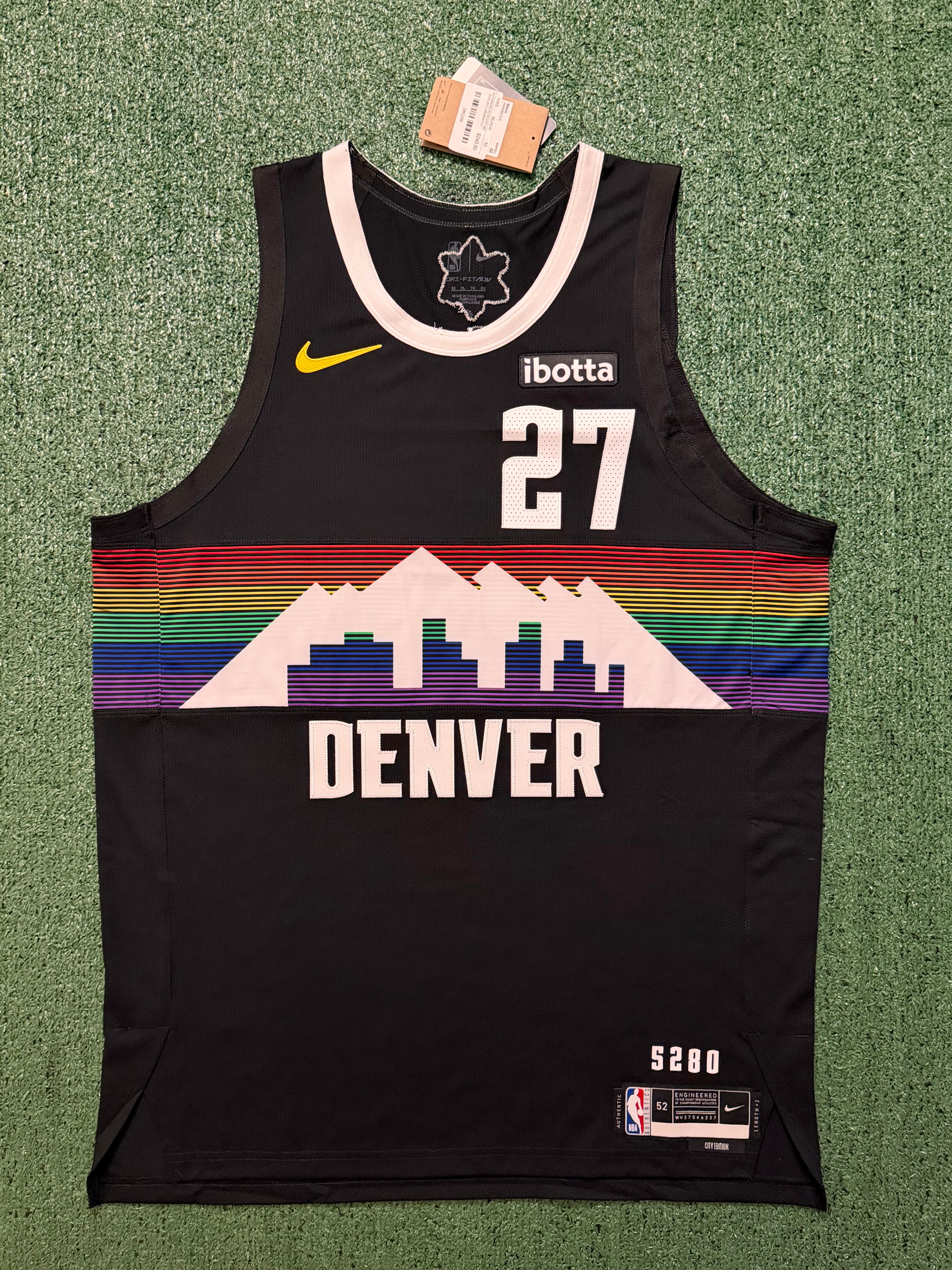 Jamal Murray Denver Nuggets Jersey #27 Nike ADV Authentic Black Size 52 (XL) NBA