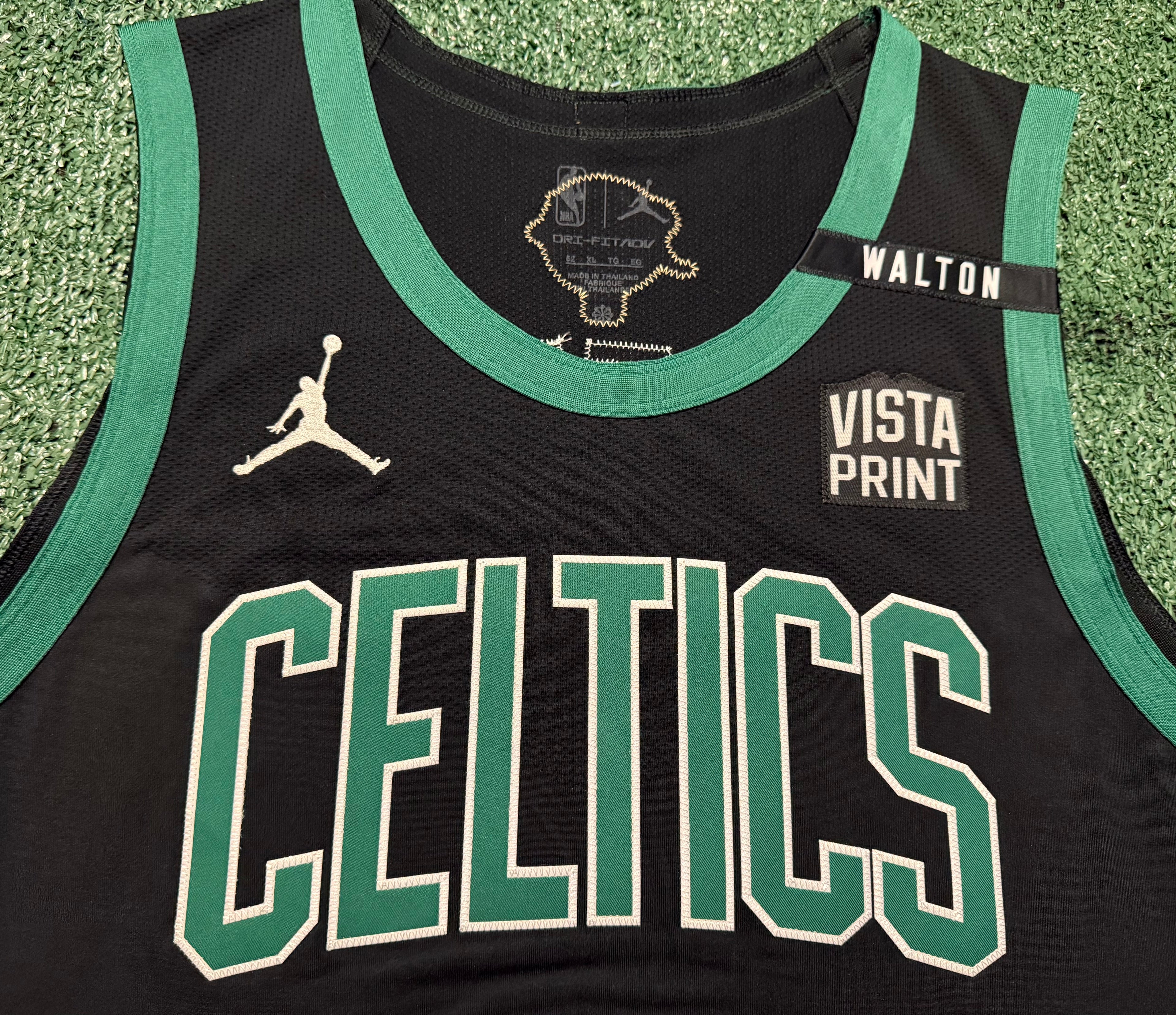 Jayson Tatum Boston Celtics Jersey #0 Nike ADV Authentic Black Size 52 (XL) NBA