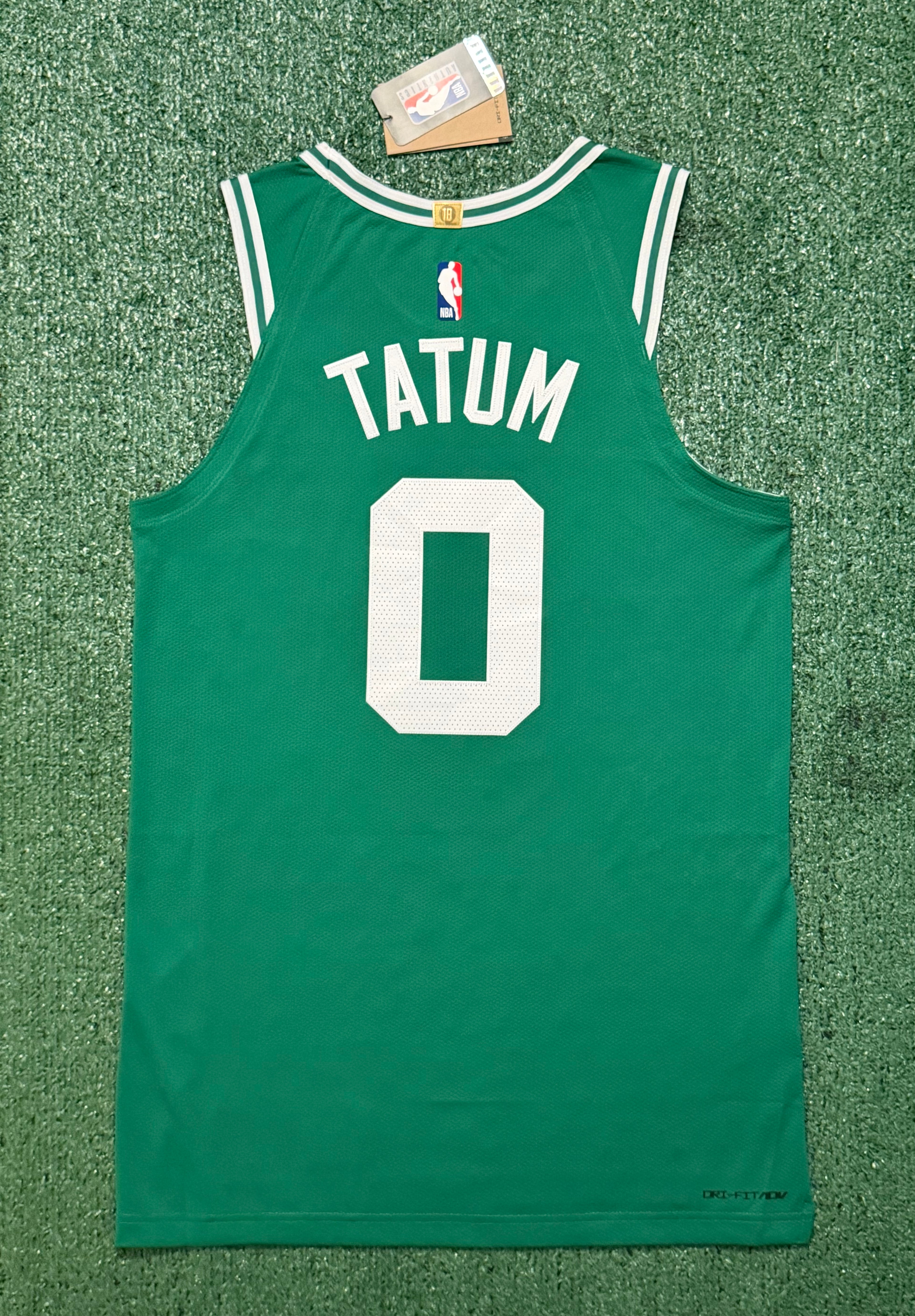 Jayson Tatum Boston Celtics Jersey #0 Nike ADV Authentic Green Size 44 (Medium) NBA