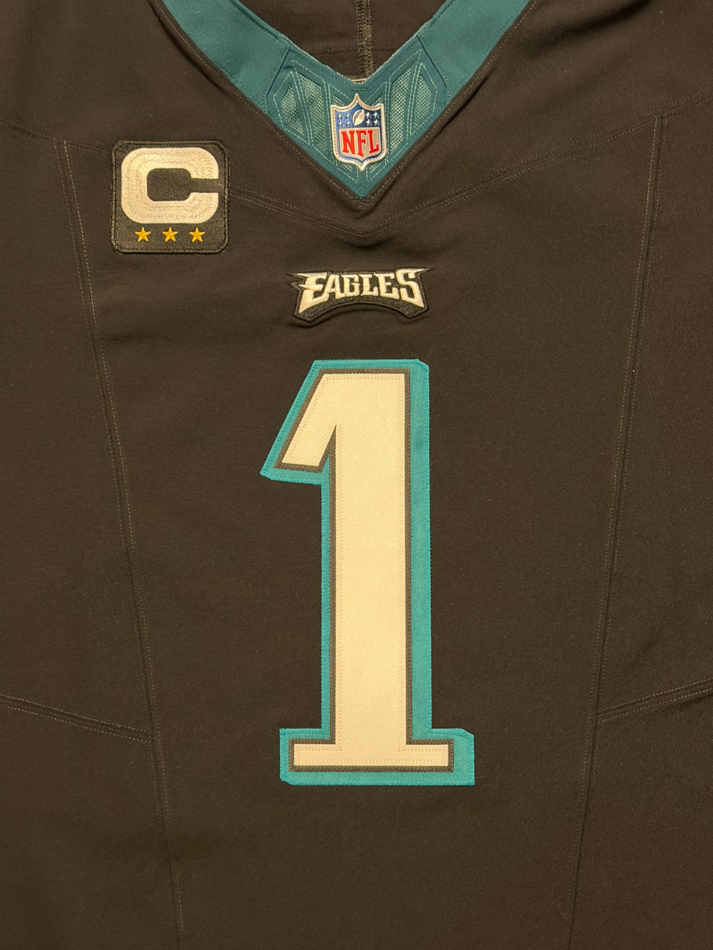 Jalen Hurts Philadelphia Eagles Jersey #1 Nike Vapor FUSE Elite Black size 48 (XL) NFL