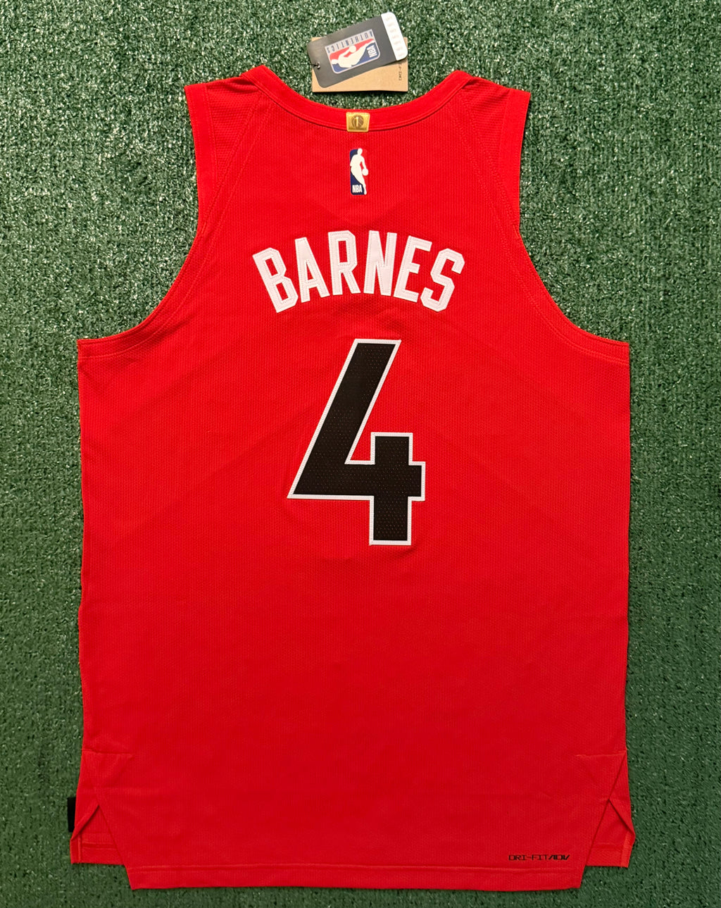 Scottie Barnes Toronto Raptors Jersey #4 Nike ADV Authentic Red Size 48 (Large) NBA