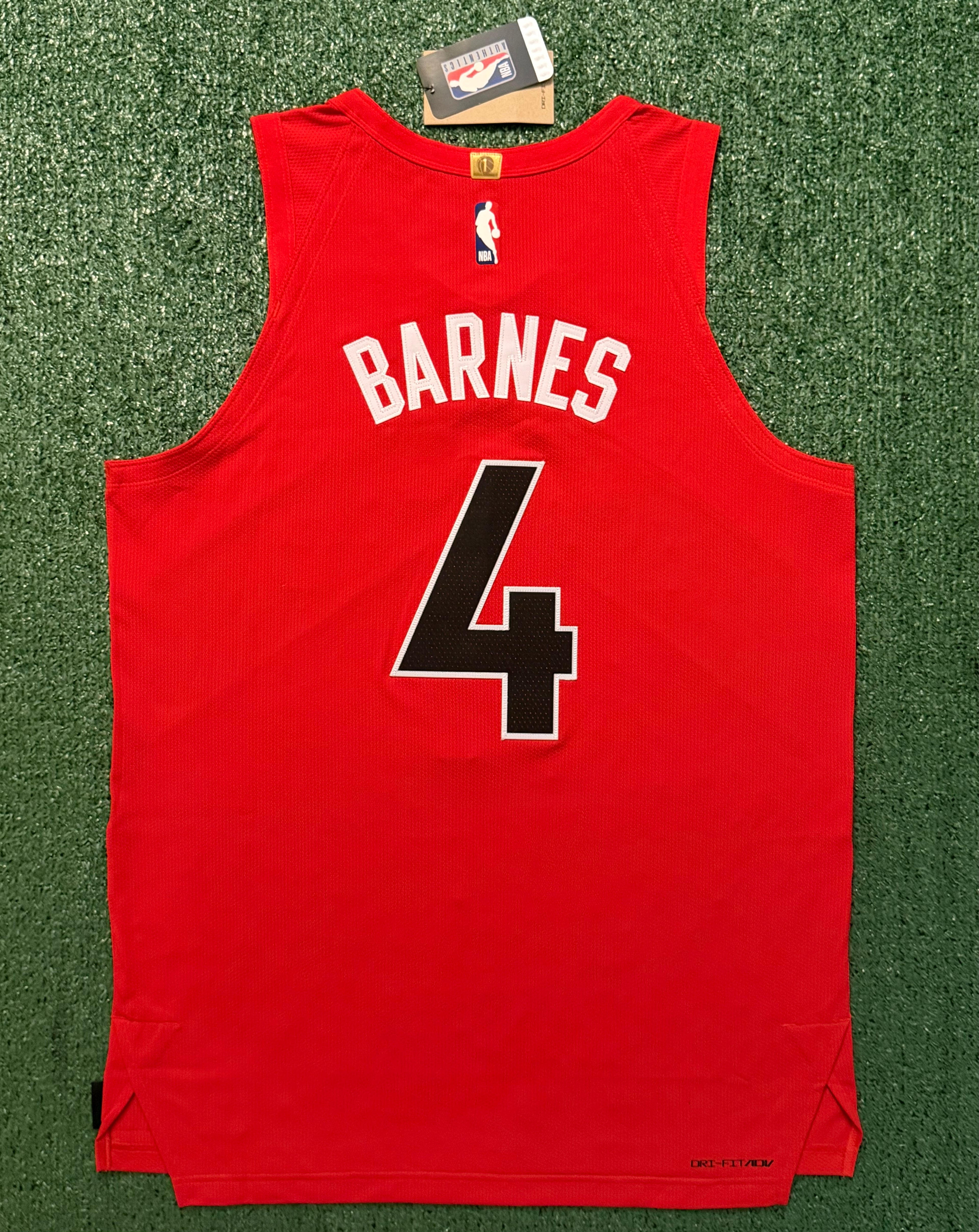 Scottie Barnes Toronto Raptors Jersey #4 Nike ADV Authentic Red Size 48 (Large) NBA