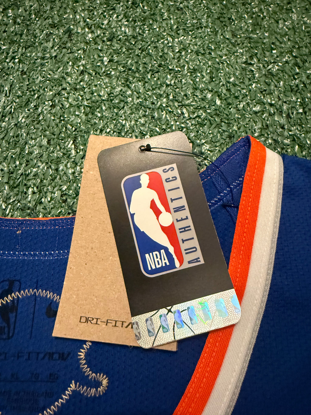 Jalen Brunson New York Knicks Jersey #11 Finals Nike ADV Authentic Blue Size 52 (XL) NBA