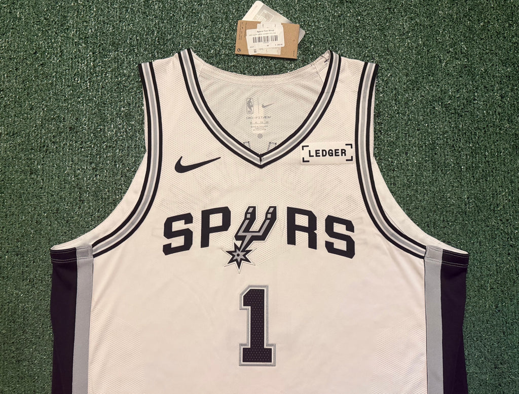 Victor Wembanyama San Antonio Spurs Jersey #1 Nike ADV Authentic White Size 52 (XL) NBA