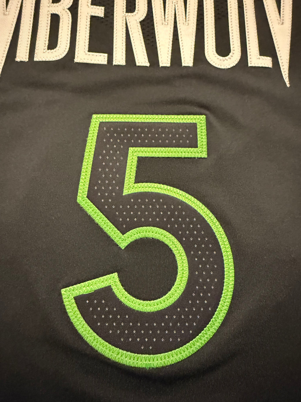 Anthony Edwards Minnesota Timberwolves Jersey #5 Nike ADV Authentic Gray Size 48 (L) NBA