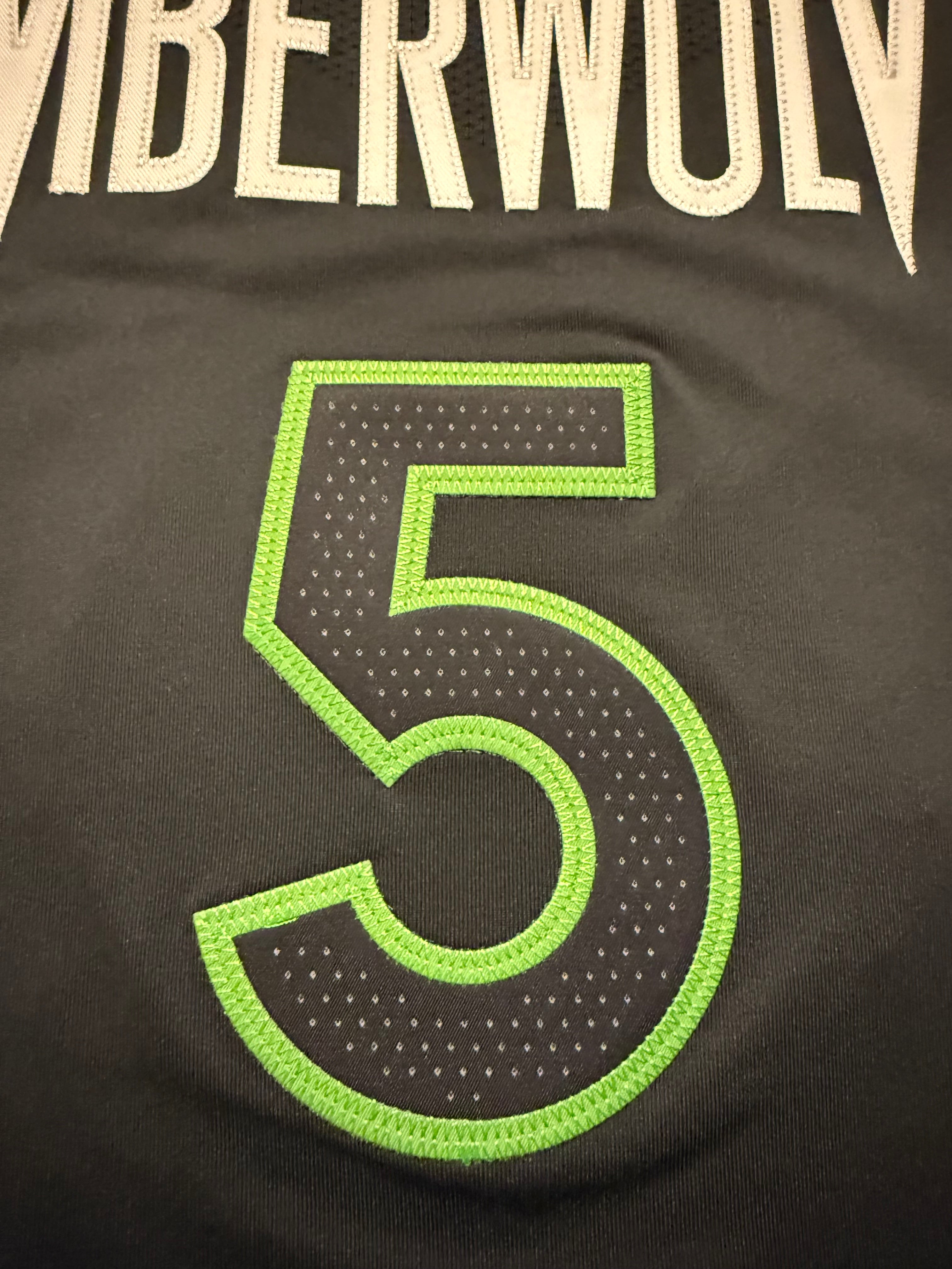 Anthony Edwards Minnesota Timberwolves Jersey #5 Nike ADV Authentic Gray Size 48 (L) NBA