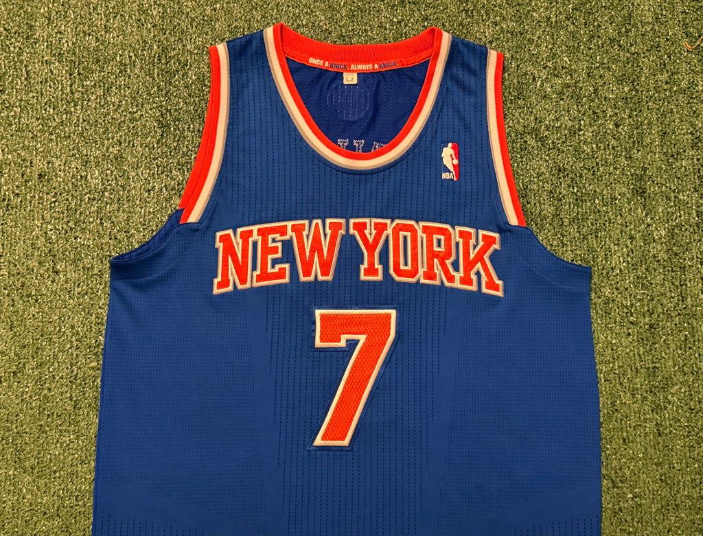 Carmelo Anthony New York Knicks Jersey #7 Adidas Climacool Blue Size (Large) NBA