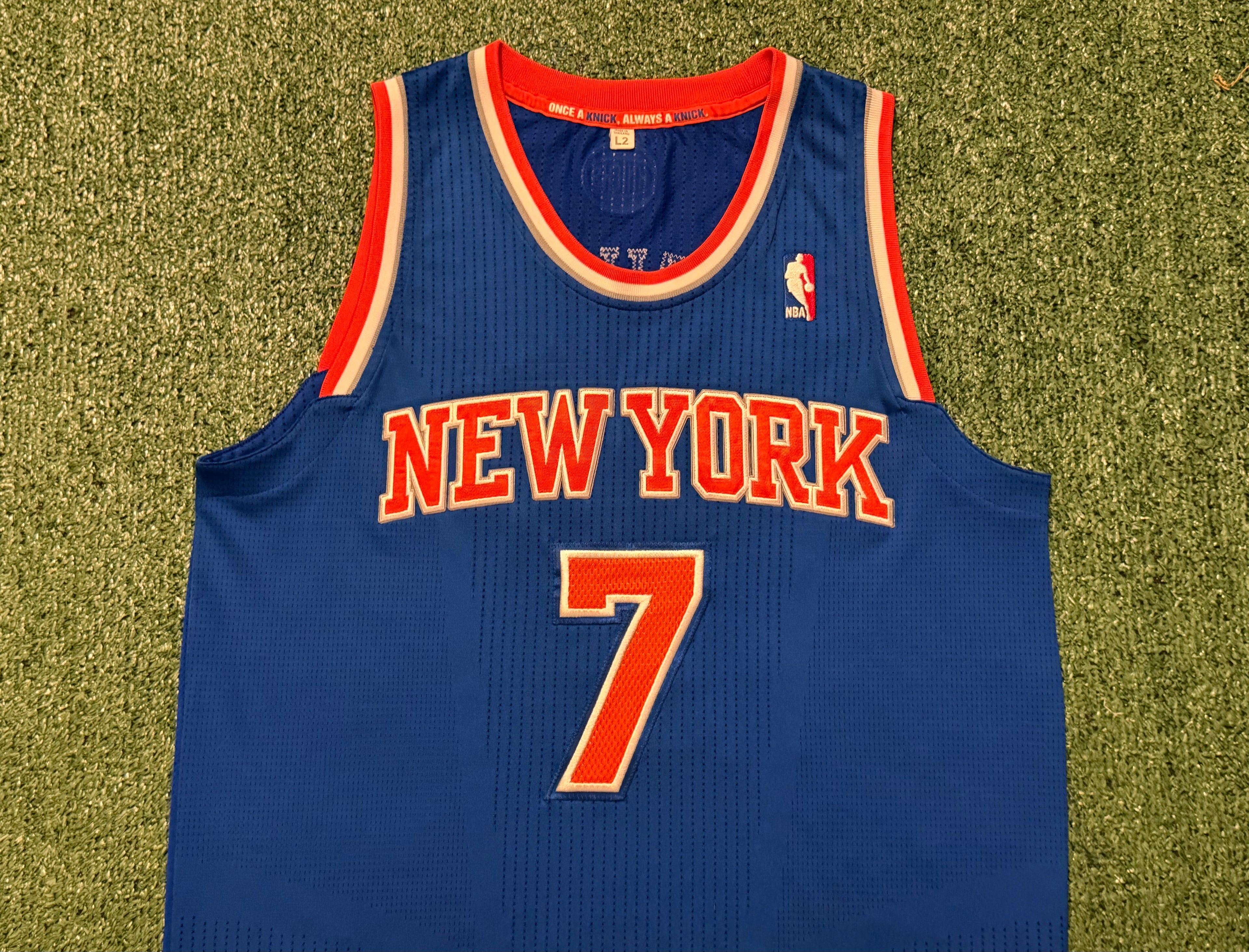 Carmelo Anthony New York Knicks Jersey #7 Adidas Climacool Blue Size (Large) NBA
