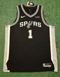 Victor Wembanyama San Antonio Spurs Jersey #1 Nike ADV Authentic Black Size 56 (XXL) NBA