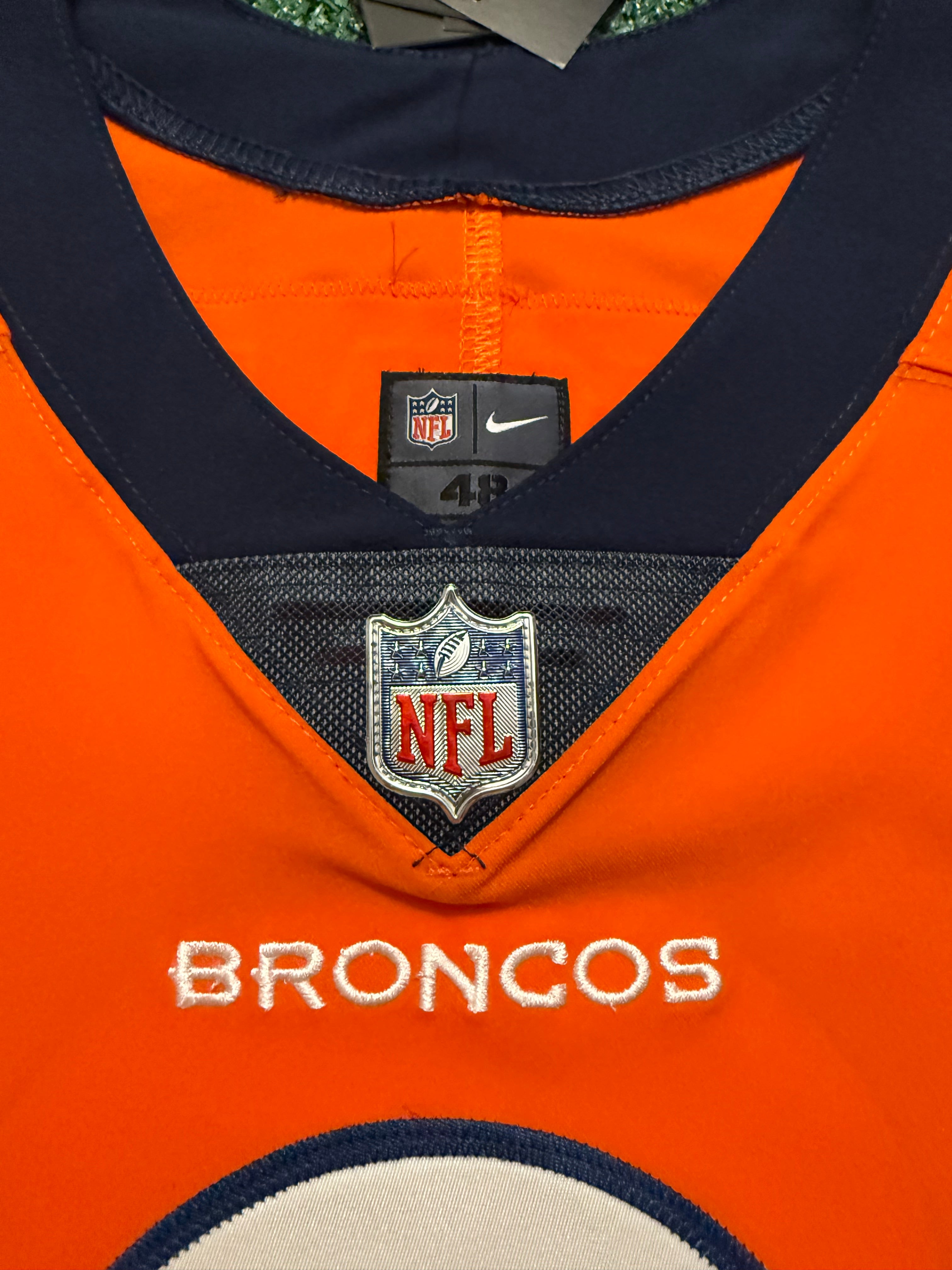 Pat Surtain II Denver Broncos Jersey #2 Nike Vapor Elite Orange Size 48 (XL) NFL