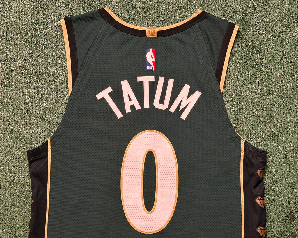 Jayson Tatum Boston Celtics Jersey #0 Nike ADV Authentic Green Size 40 (Small) NBA