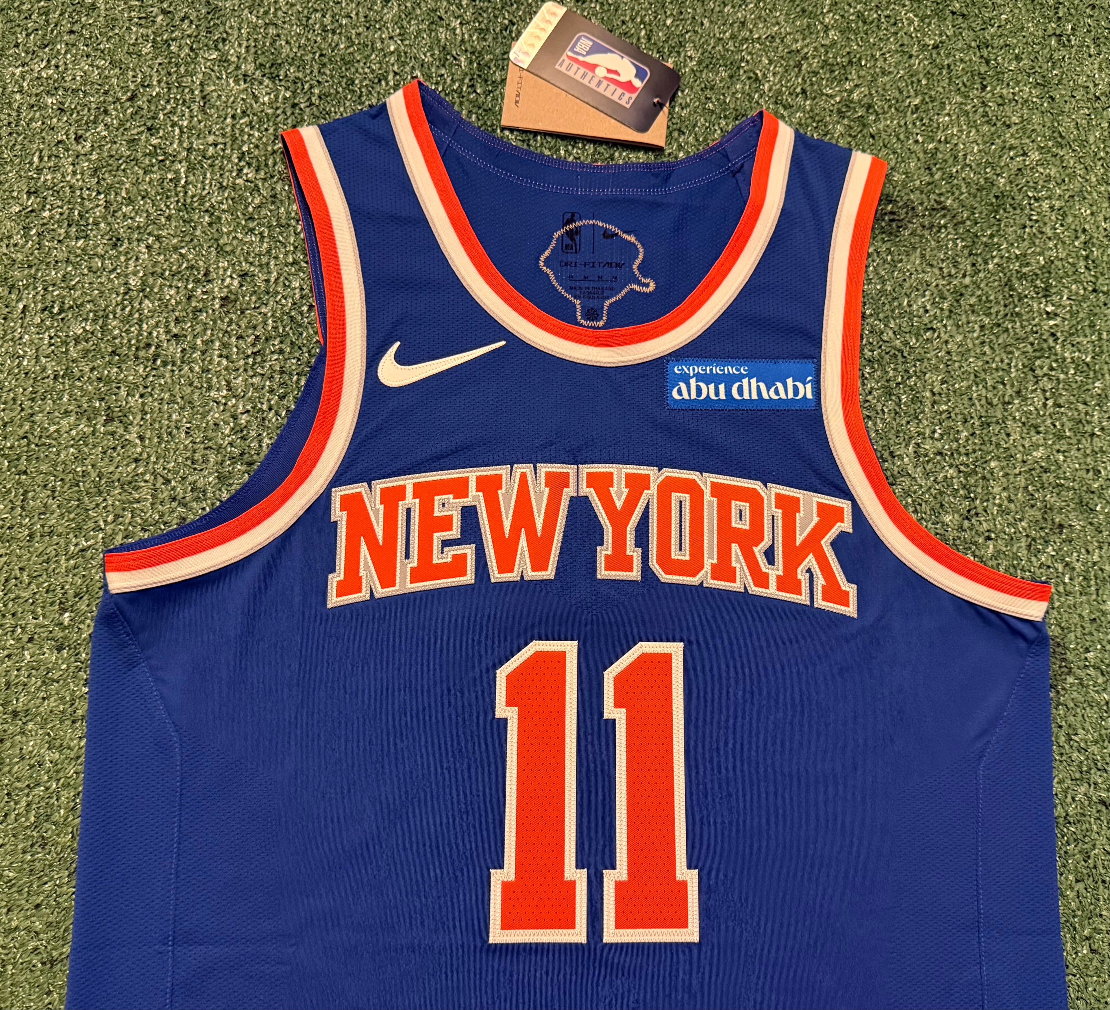 Jalen Brunson New York Knicks Jersey #11 Finals Nike ADV Authentic Blue Size 44 (M) NBA
