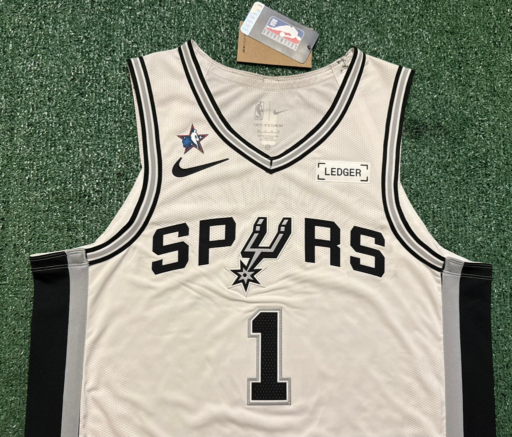 Victor Wembanyama San Antonio Spurs Jersey #1 Nike ADV Authentic White Size 48 (L) NBA