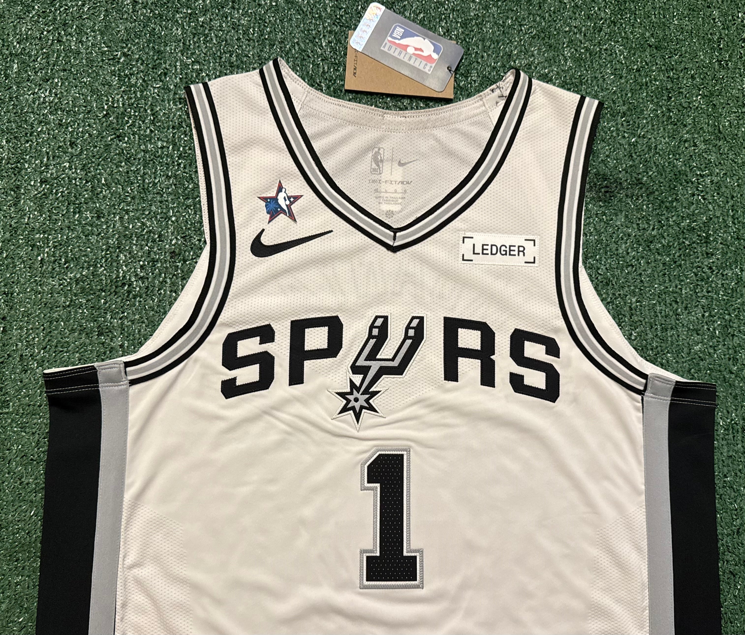 Victor Wembanyama San Antonio Spurs Jersey #1 Nike ADV Authentic White Size 48 (L) NBA
