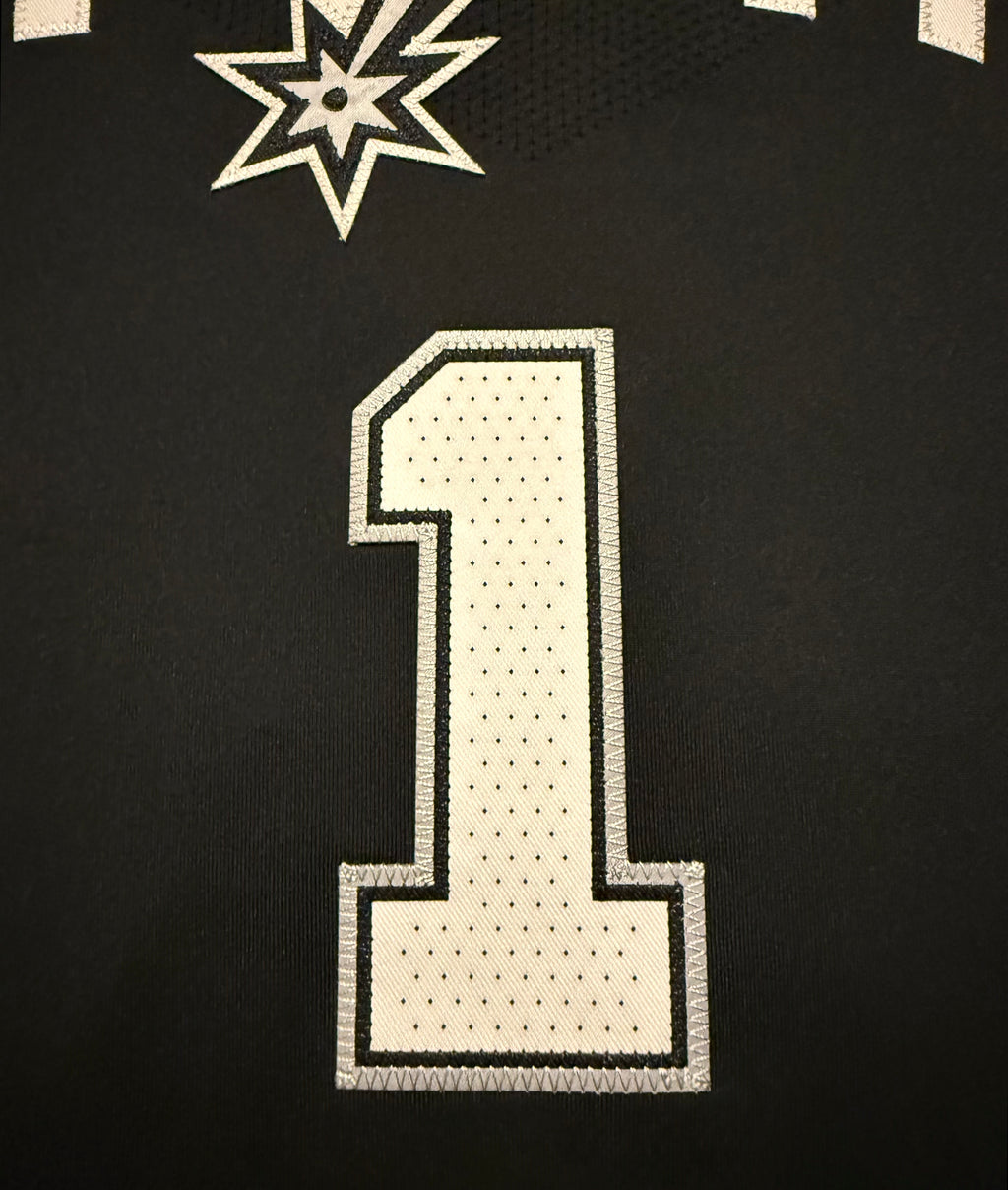 Victor Wembanyama San Antonio Spurs Jersey #1 Nike ADV Authentic Black Size 48 (L) NBA