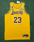 LeBron James Los Angeles Lakers Jersey #23 Nike ADV Authentic Gold Size 48 (L) NBA