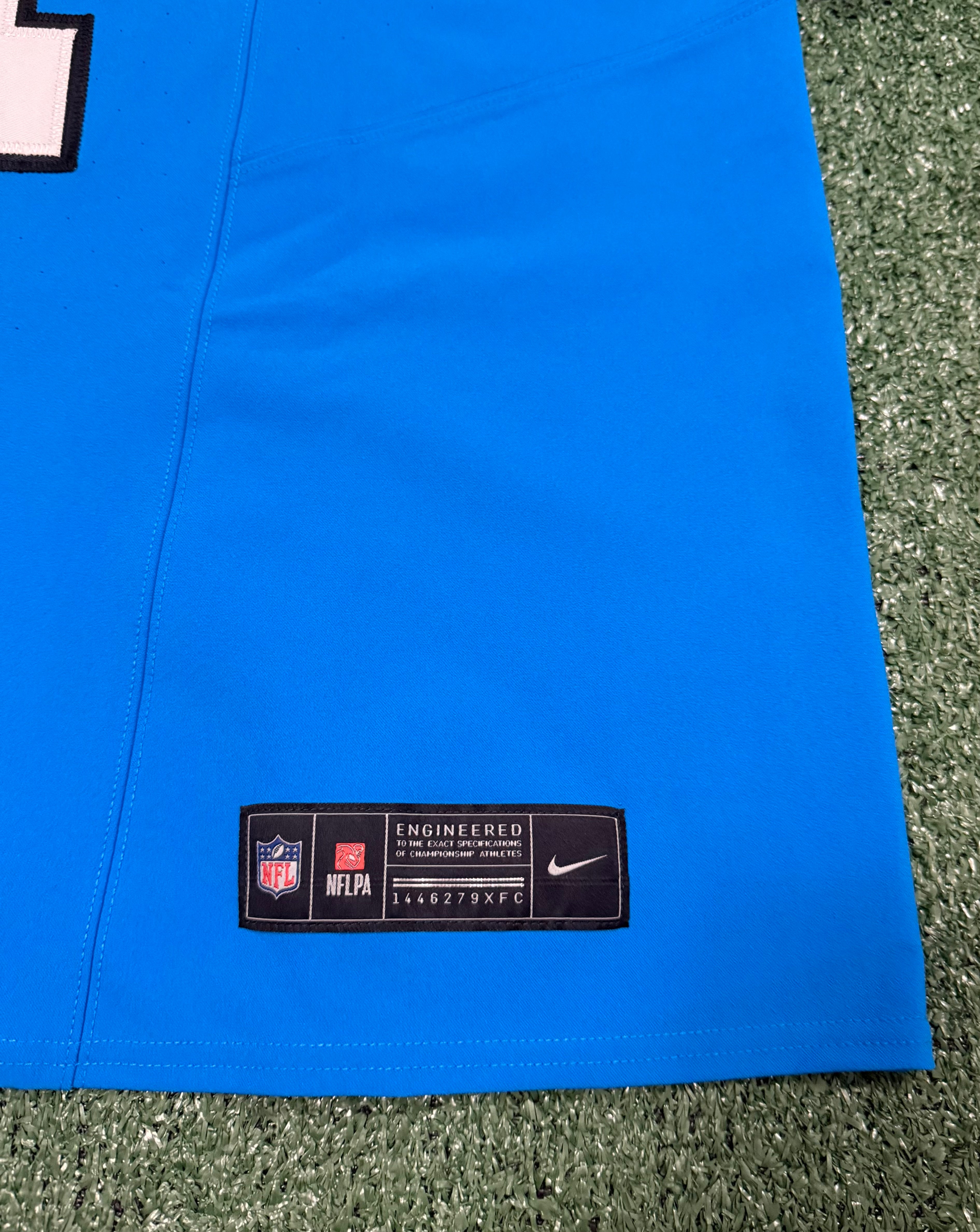 Tetairoa McMillan Carolina Panthers Jersey #4 Nike Vapor FUSE Elite Blue Size 48 (XL) NFL