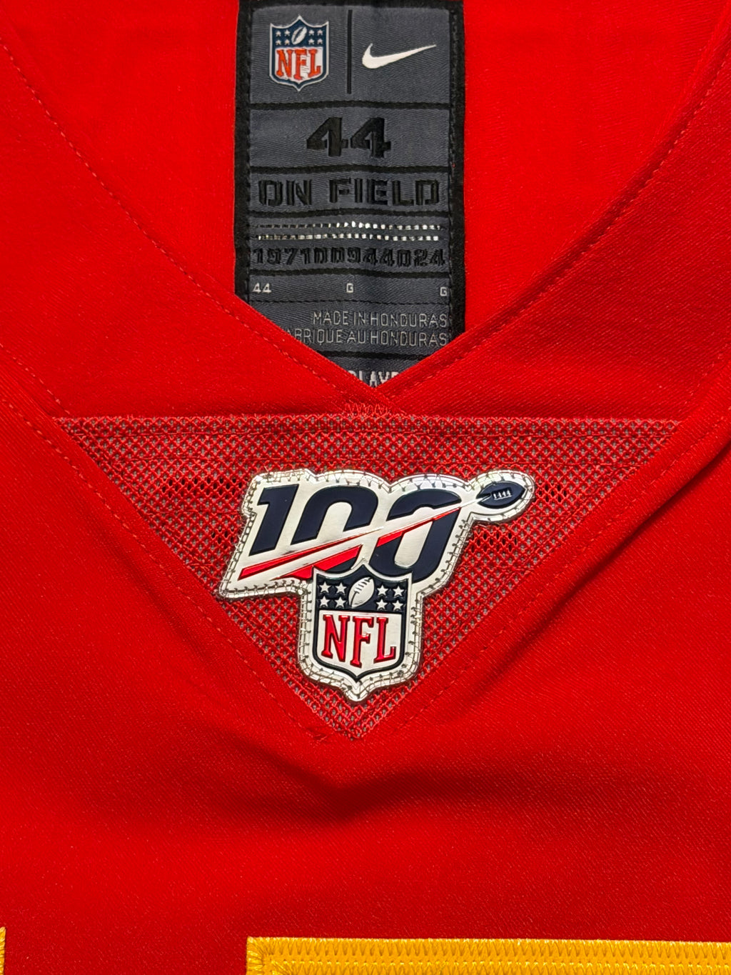 Patrick Mahomes Kansas City Chiefs Jersey #15 Nike Vapor Elite Red Size 44 (L) NFL