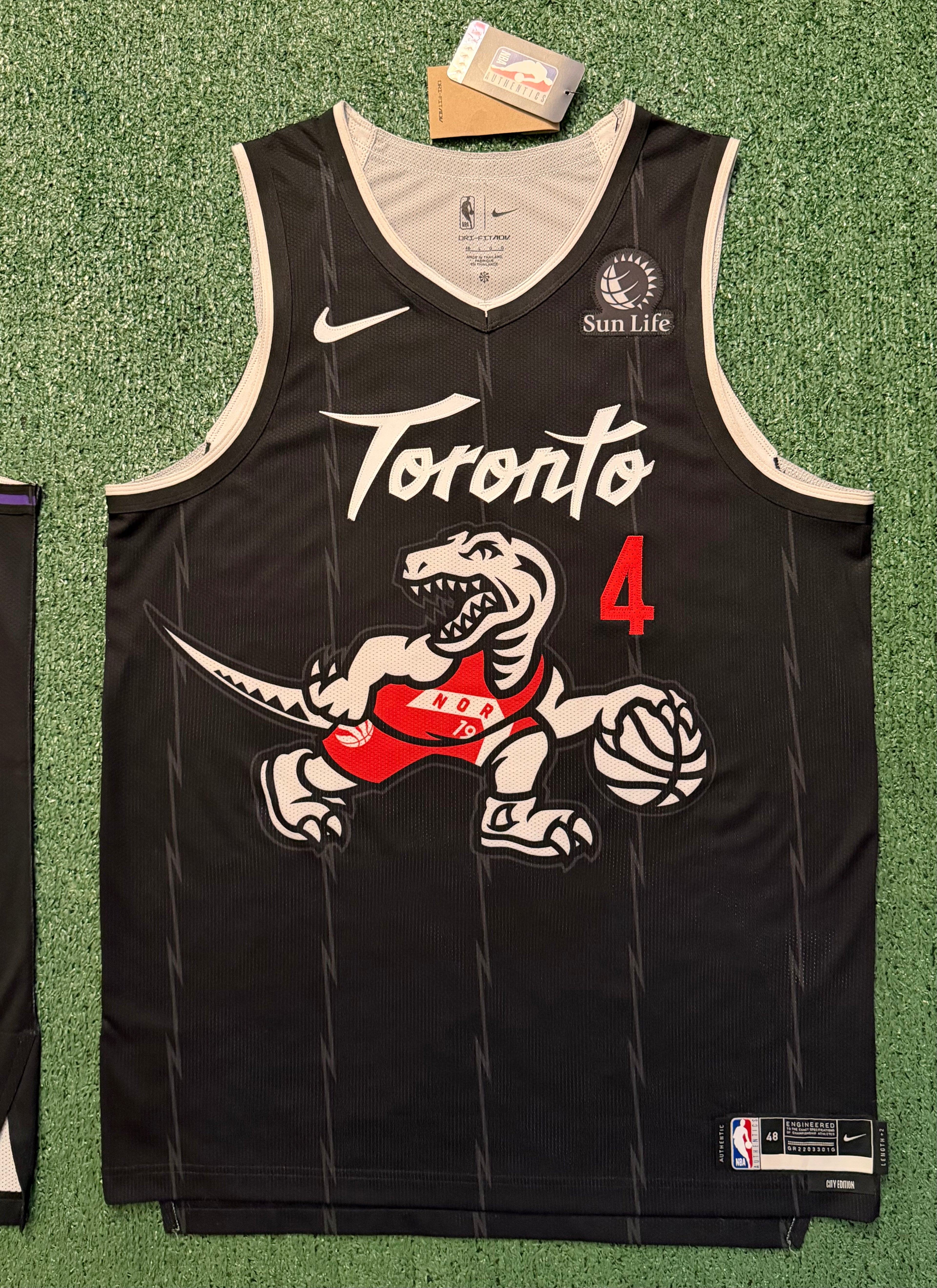 Scottie Barnes Toronto Raptors Jerseys #4 Nike ADV Authentic 2021-26 City Bundle 48 (Large) NBA