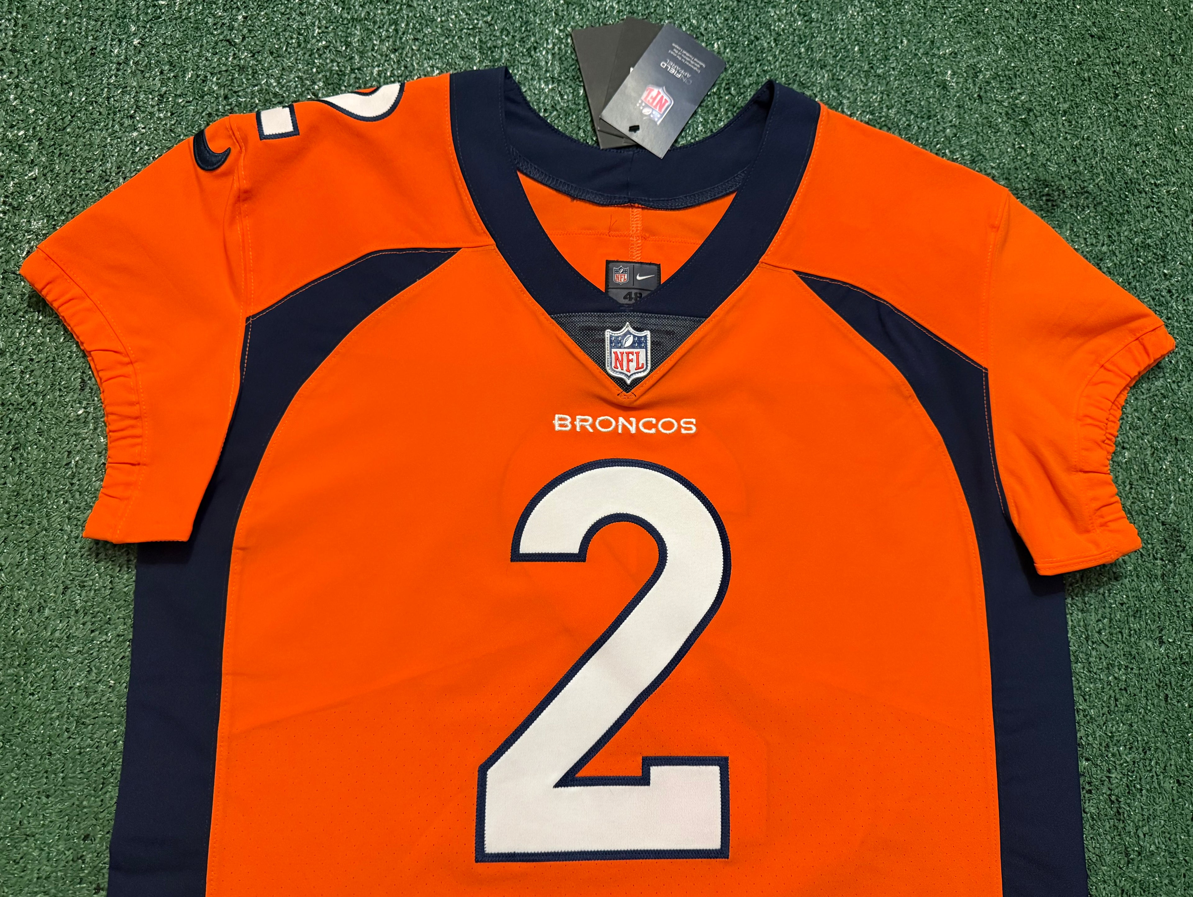 Pat Surtain II Denver Broncos Jersey #2 Nike Vapor Elite Orange Size 48 (XL) NFL