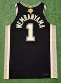 Victor Wembanyama San Antonio Spurs Jersey #1 Nike ADV Authentic Black Size 48 (L) NBA