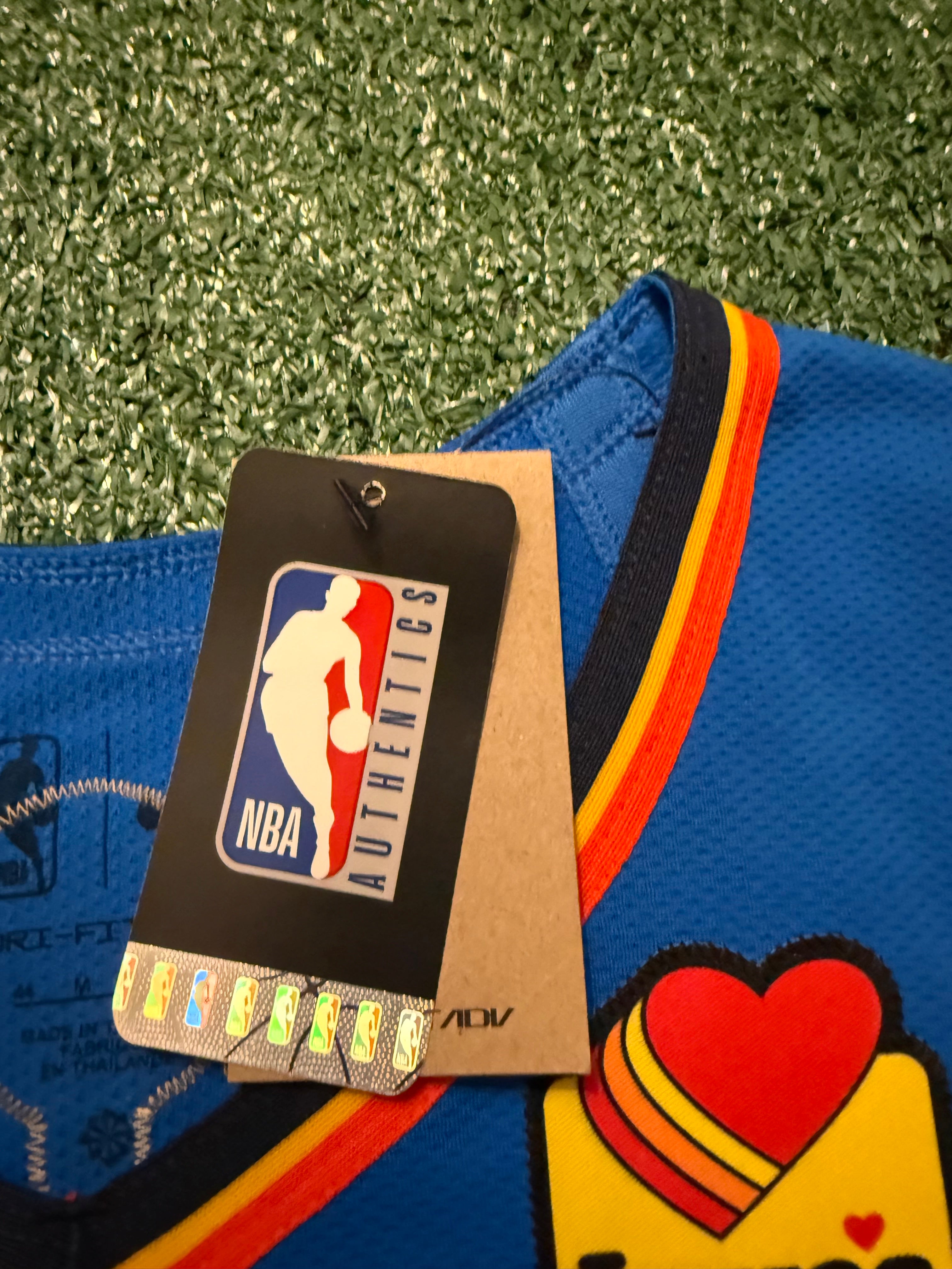 Shai Gilgeous-Alexander Oklahoma City Thunder Jersey #2 Nike ADV Authentic Blue Size 44 (M) NBA